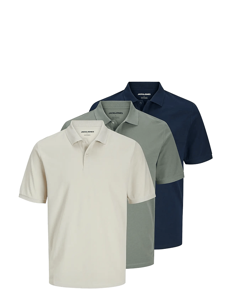 Jack & Jones - JJKANE POLO SS 3PK MP - short-sleeved polos - sky captain - 1