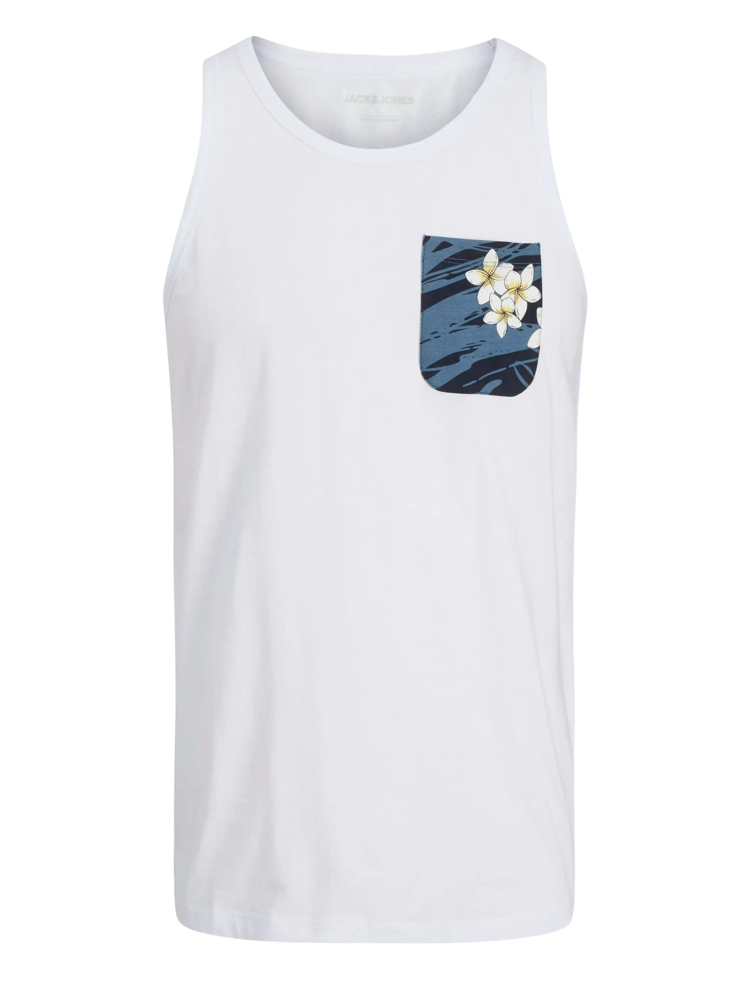 Jack & Jones - JJHAWAII POCKET TANKTOP SL 2PK MP - white - 2