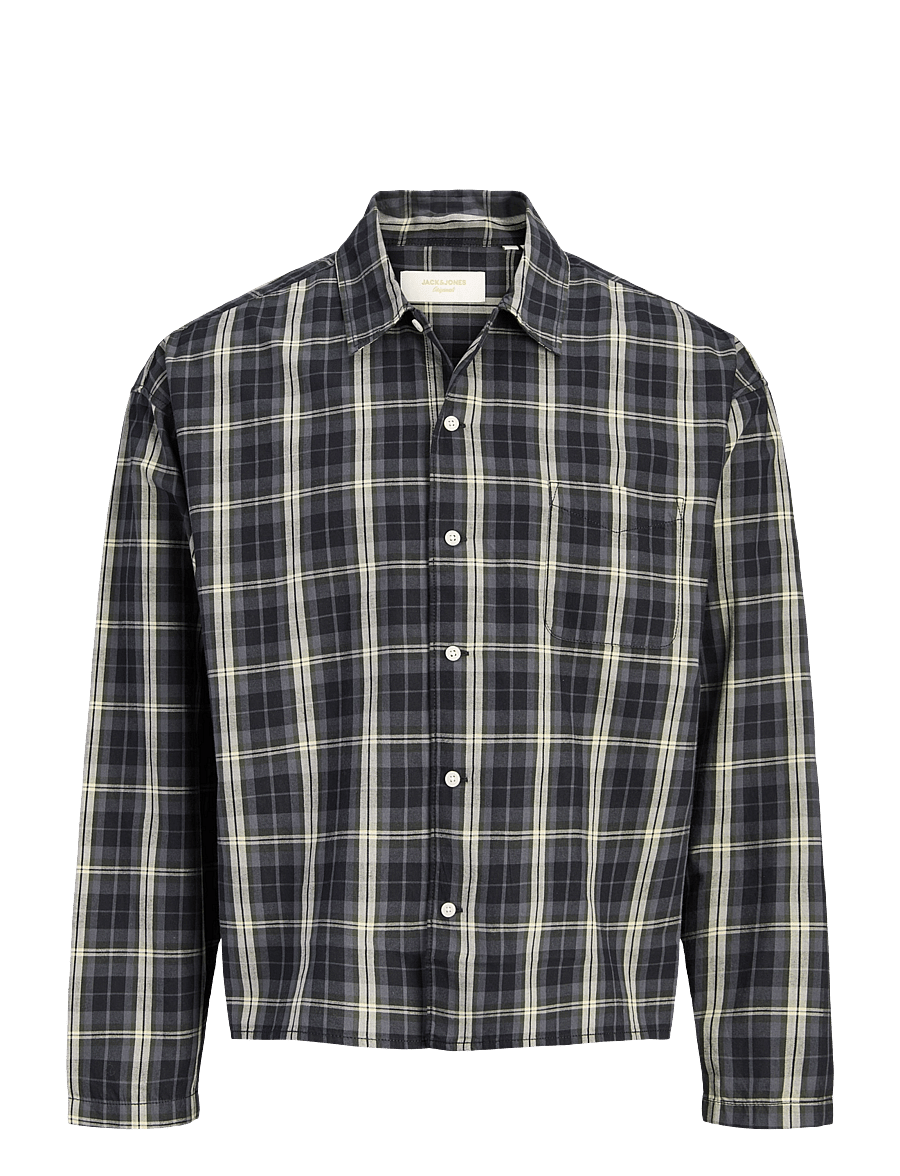Jack & Jones - JORAUSTIN CLEAN CHECK SHIRT LS SN - ternede skjorter - black - 1