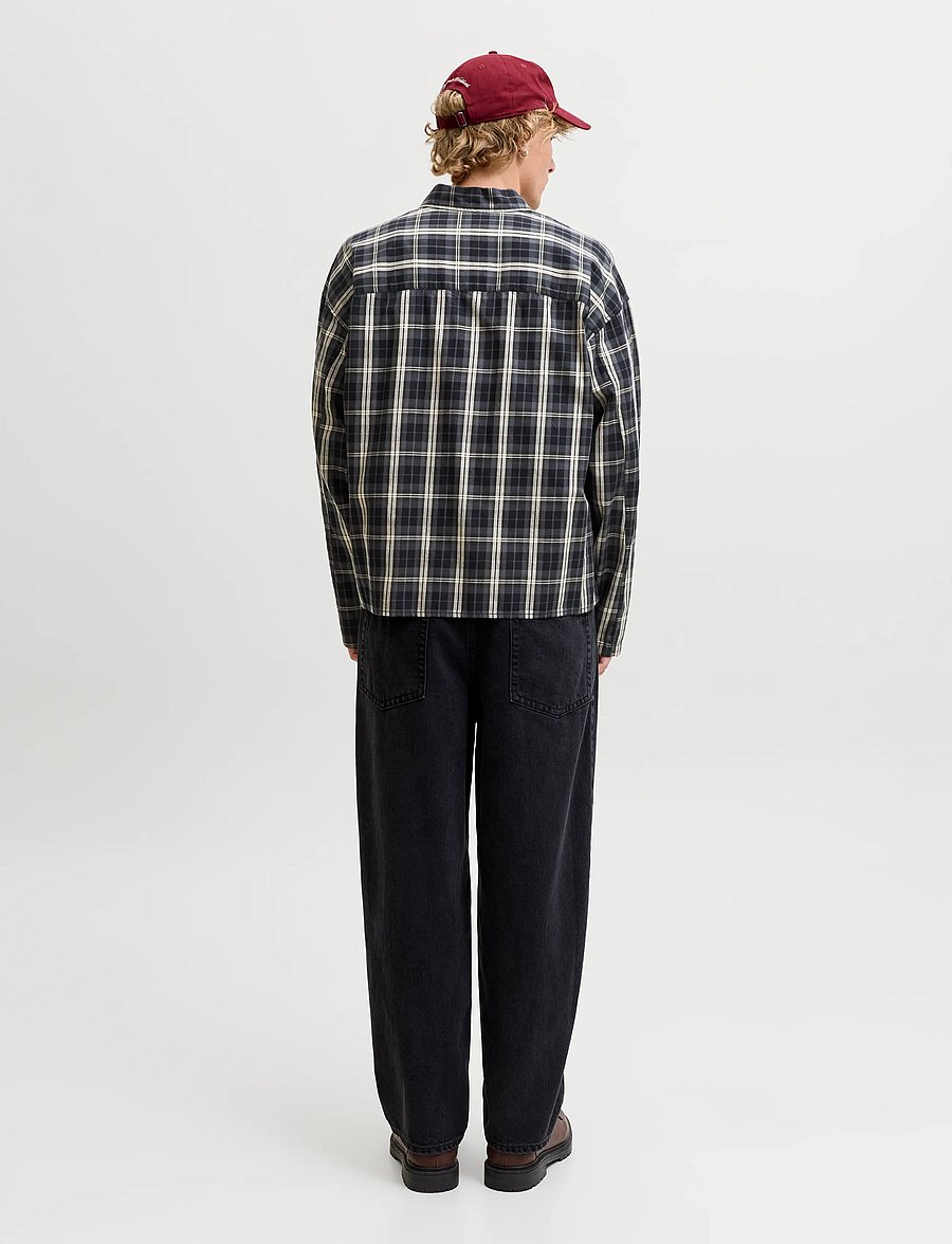 Jack & Jones - JORAUSTIN CLEAN CHECK SHIRT LS SN - ternede skjorter - black - 3