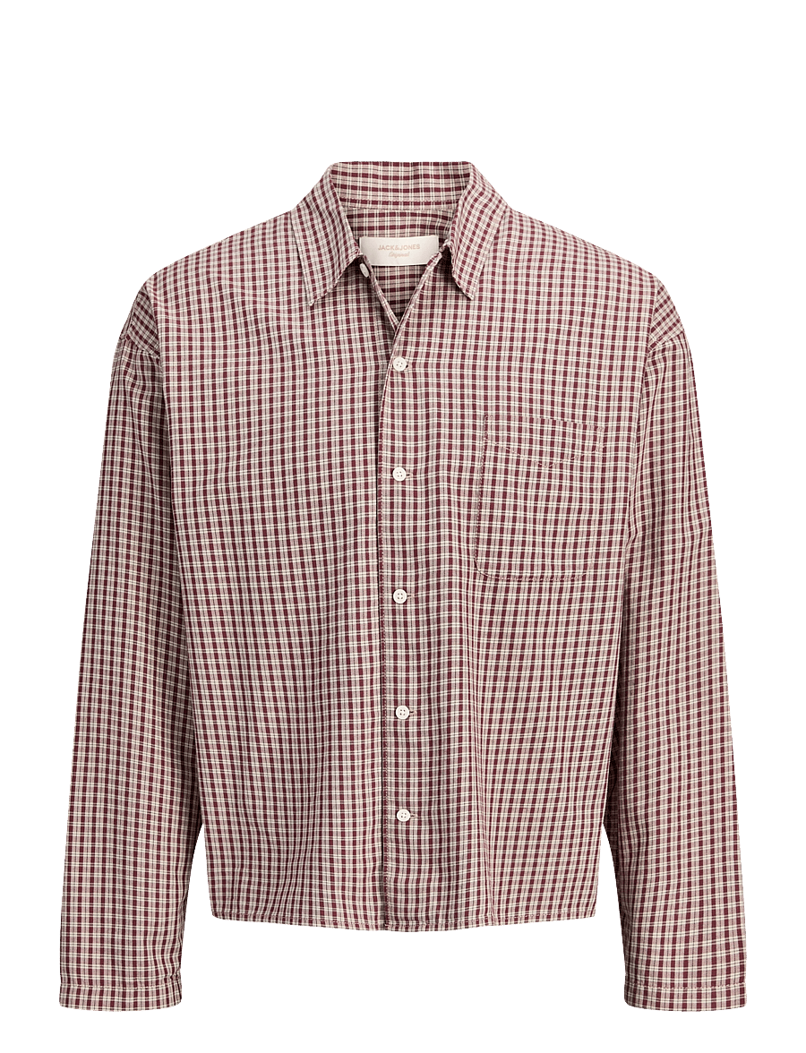Jack & Jones - JORAUSTIN CLEAN CHECK SHIRT LS SN - ternede skjorter - chocolate truffle - 1