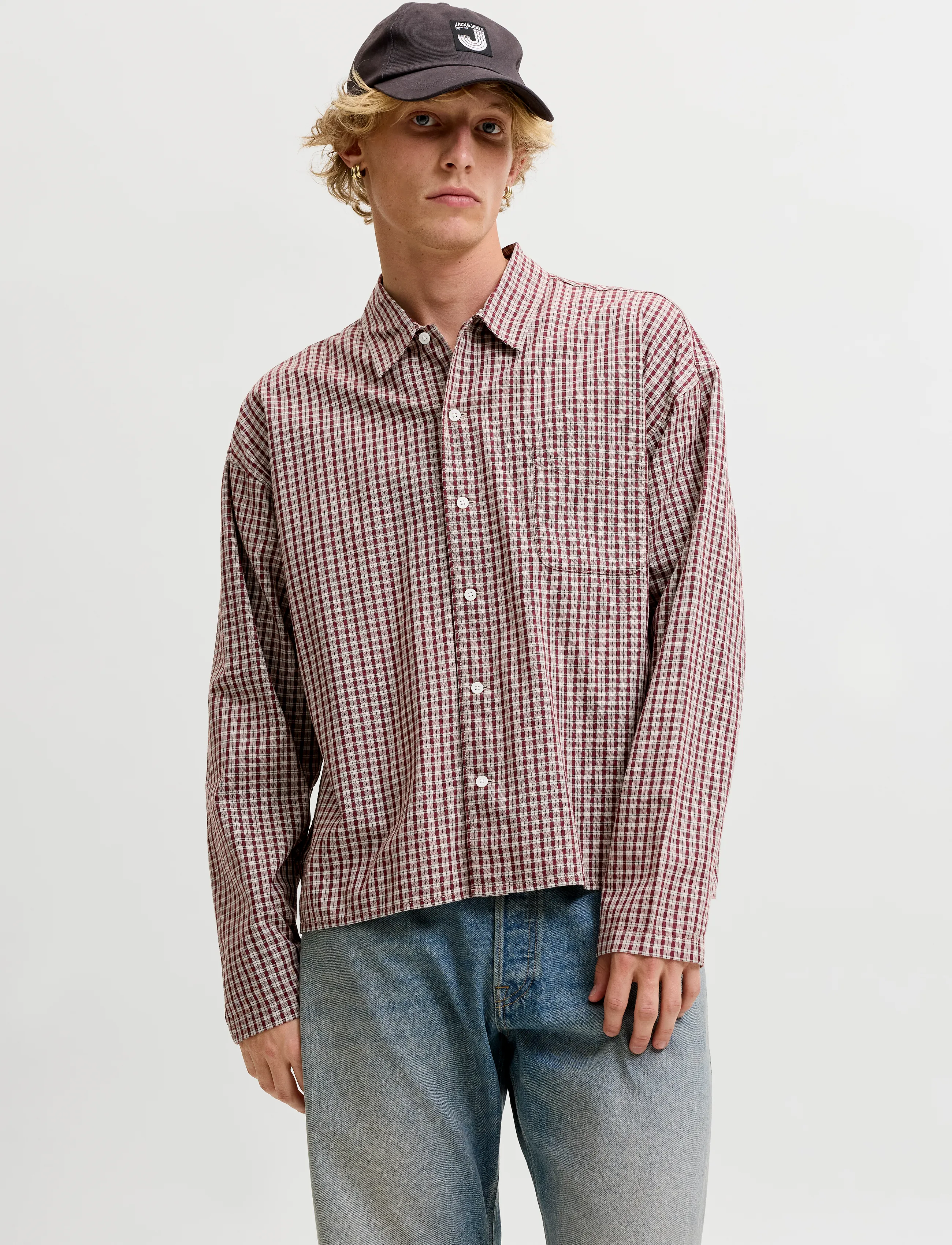 Jack & Jones JORAUSTIN CLEAN CHECK SHIRT LS SN - Ternede skjorter - CHOCOLATE TRUFFLE / brown
