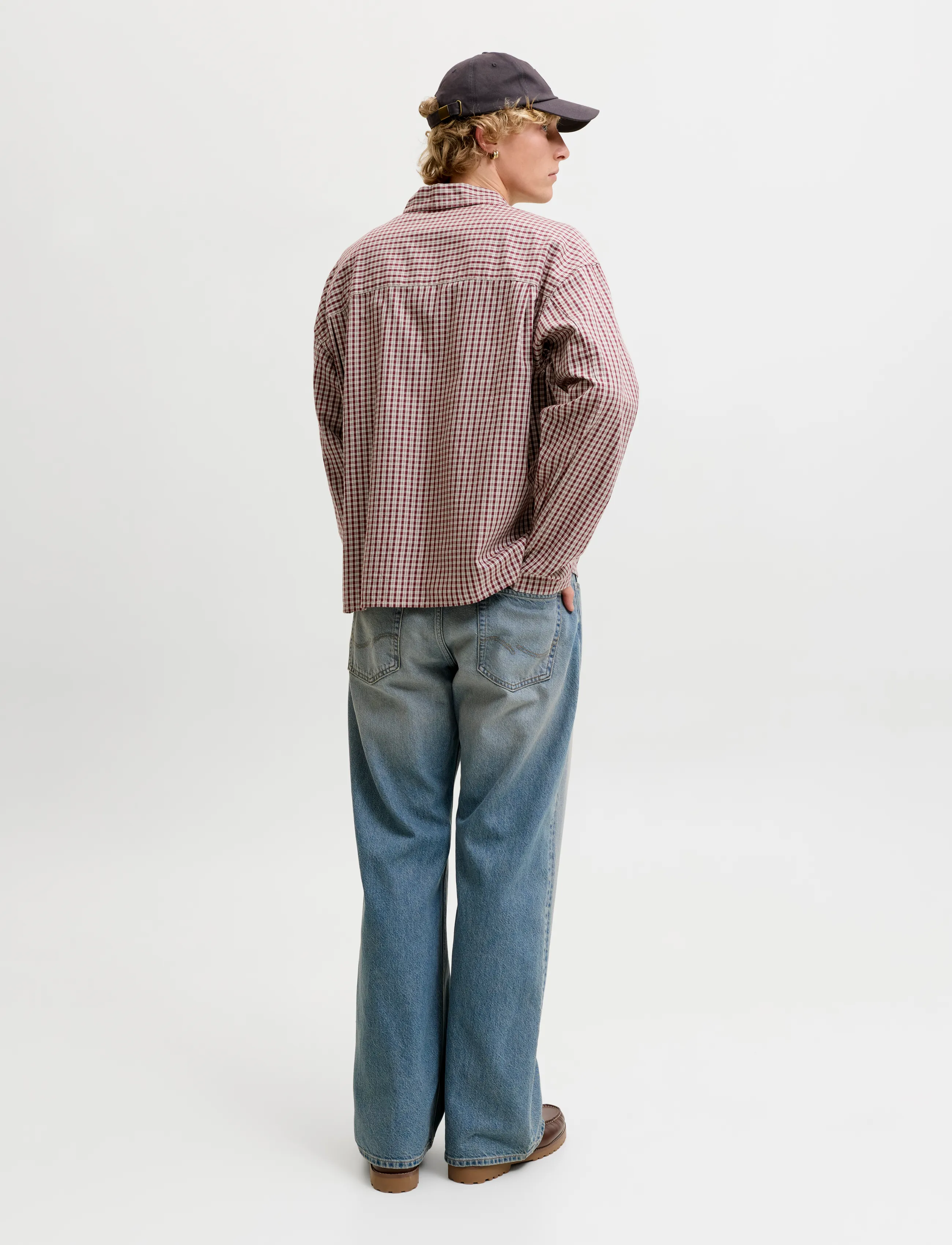 Jack & Jones - JORAUSTIN CLEAN CHECK SHIRT LS SN - ternede skjorter - chocolate truffle - 3