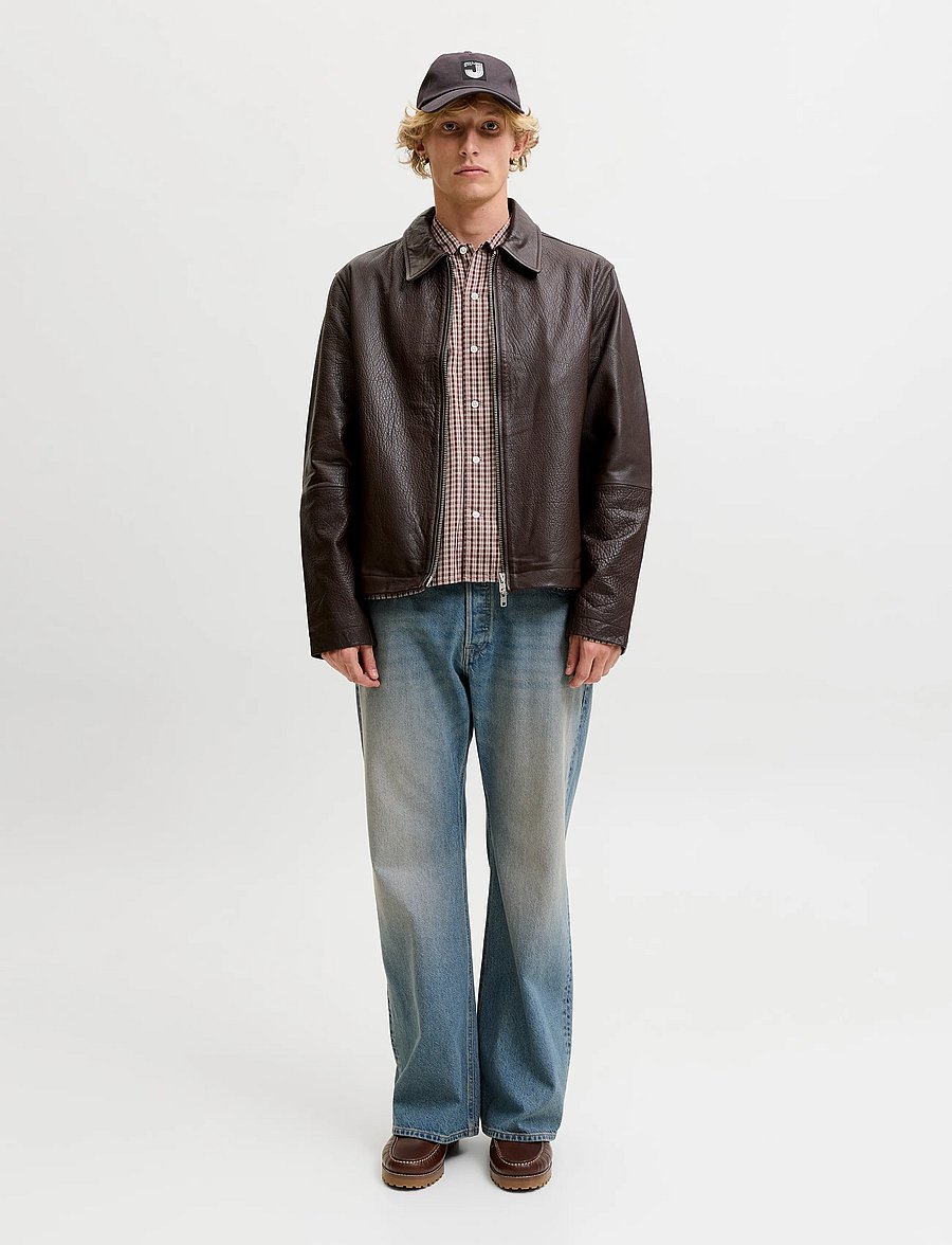 Jack & Jones - JORAUSTIN CLEAN CHECK SHIRT LS SN - ternede skjorter - chocolate truffle - 4