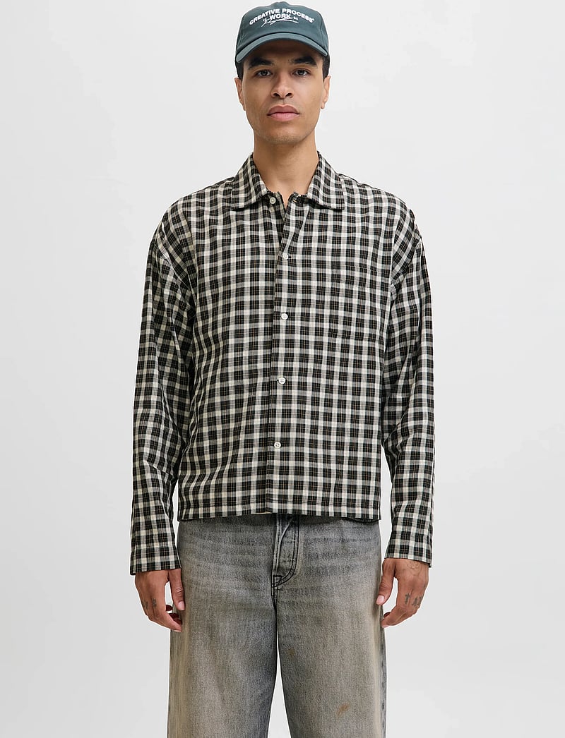 Jack & Jones - JORAUSTIN CLEAN CHECK SHIRT LS SN - rutiga skjortor - forest river - 0