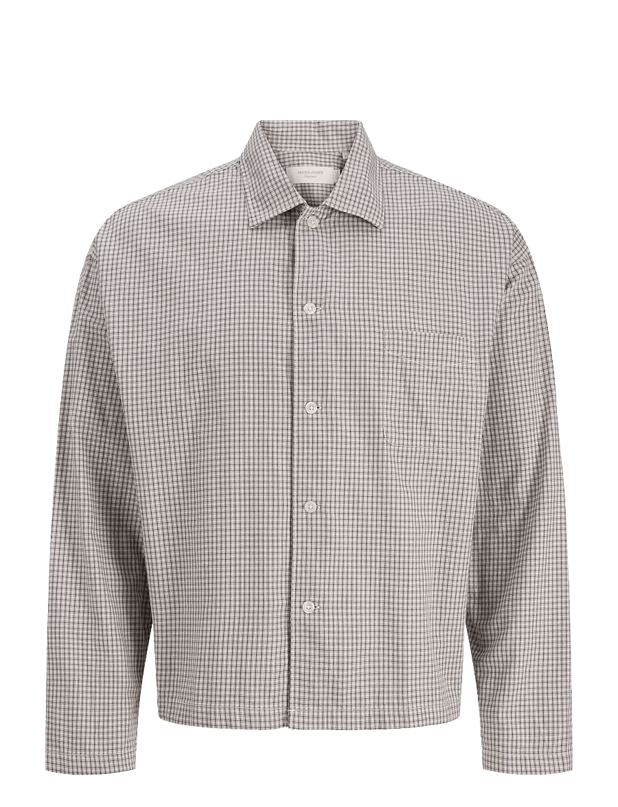Jack & Jones - JORAUSTIN CLEAN CHECK SHIRT LS SN - ruudulised särgid - lily white - 1