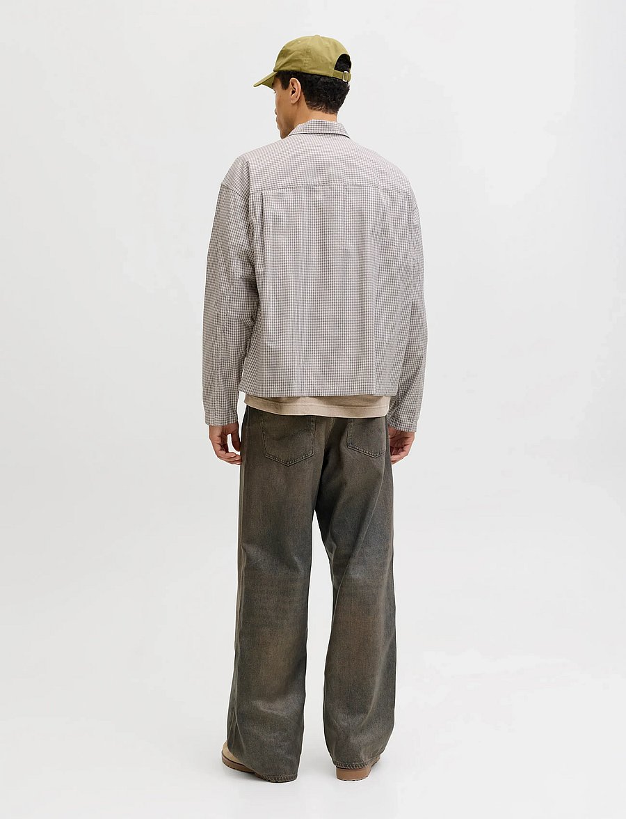 Jack & Jones - JORAUSTIN CLEAN CHECK SHIRT LS SN - ruudulised särgid - lily white - 2
