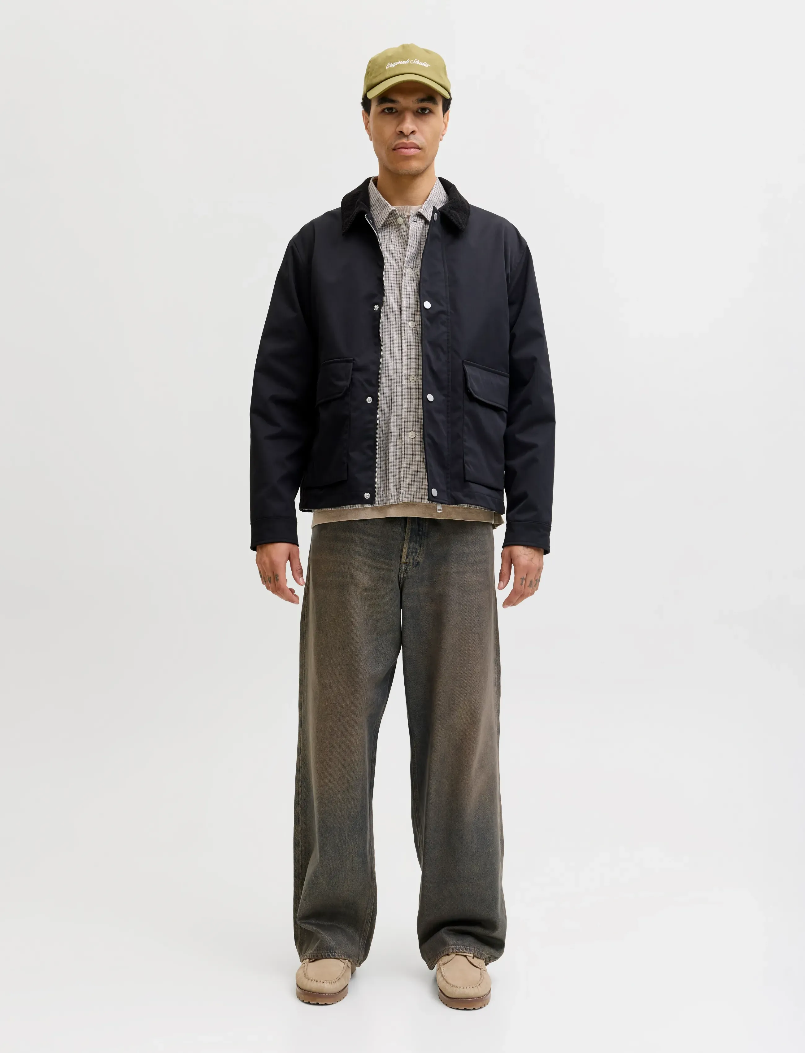 Jack & Jones - JORAUSTIN CLEAN CHECK SHIRT LS SN - ruudulised särgid - lily white - 3
