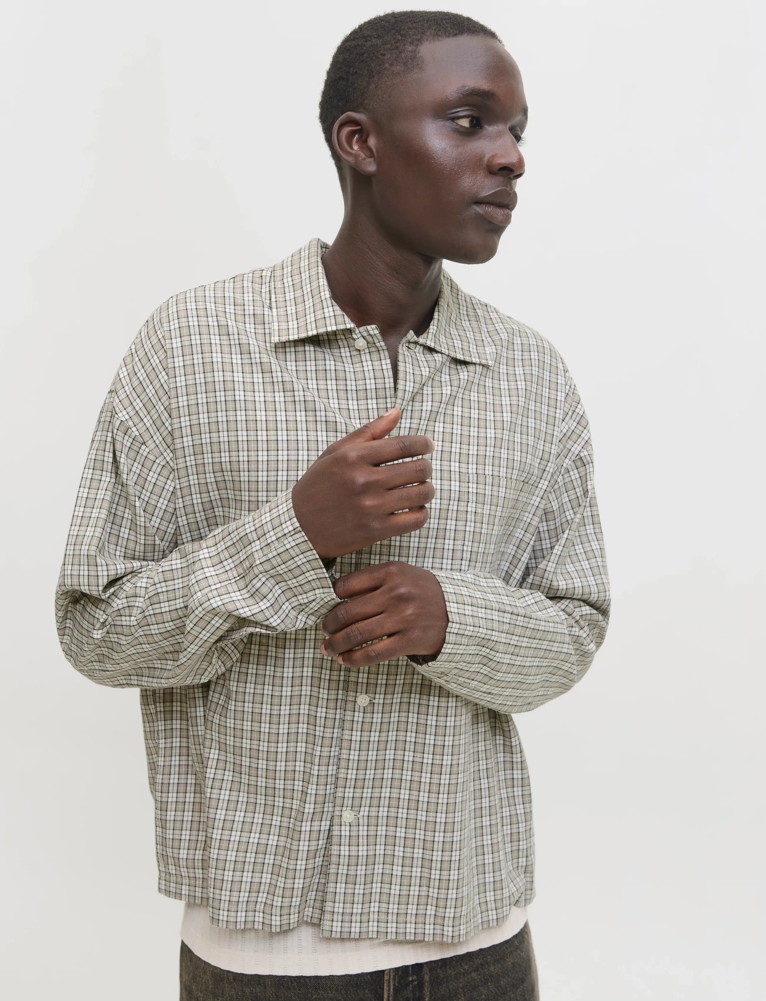 Jack & Jones - JORAUSTIN CLEAN CHECK SHIRT LS SN - ruudulised särgid - moonbeam - 4