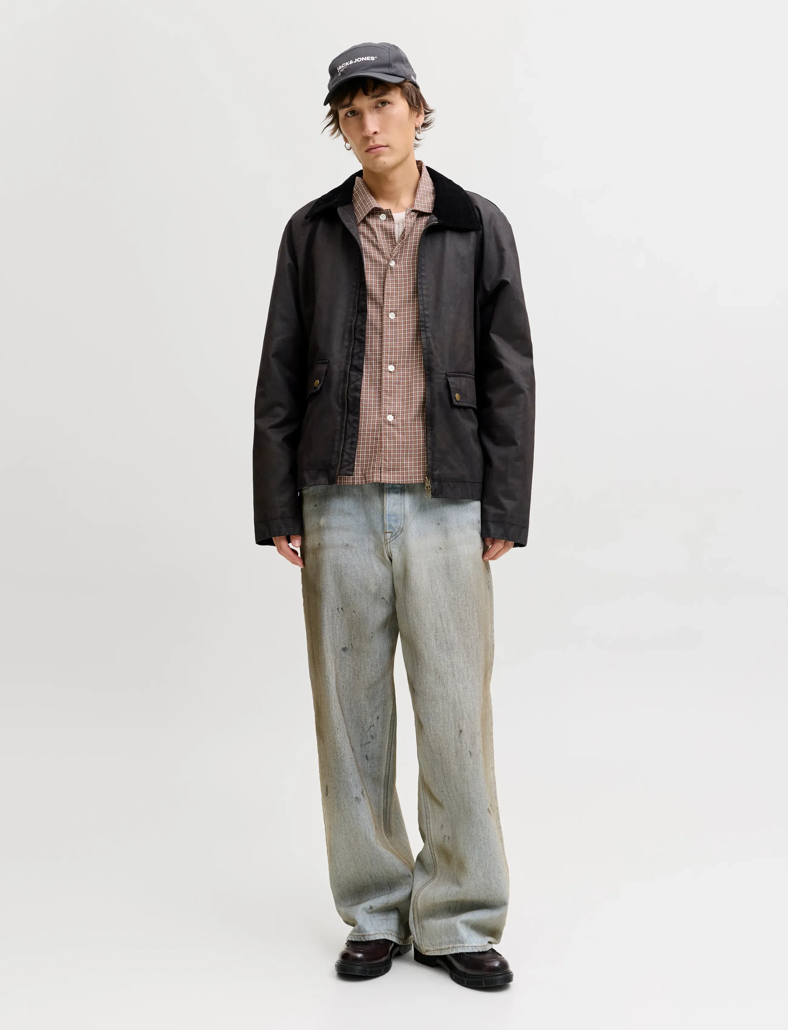 Jack & Jones - JORAUSTIN CLEAN CHECK SHIRT LS SN - ternede skjorter - nutmeg - 4