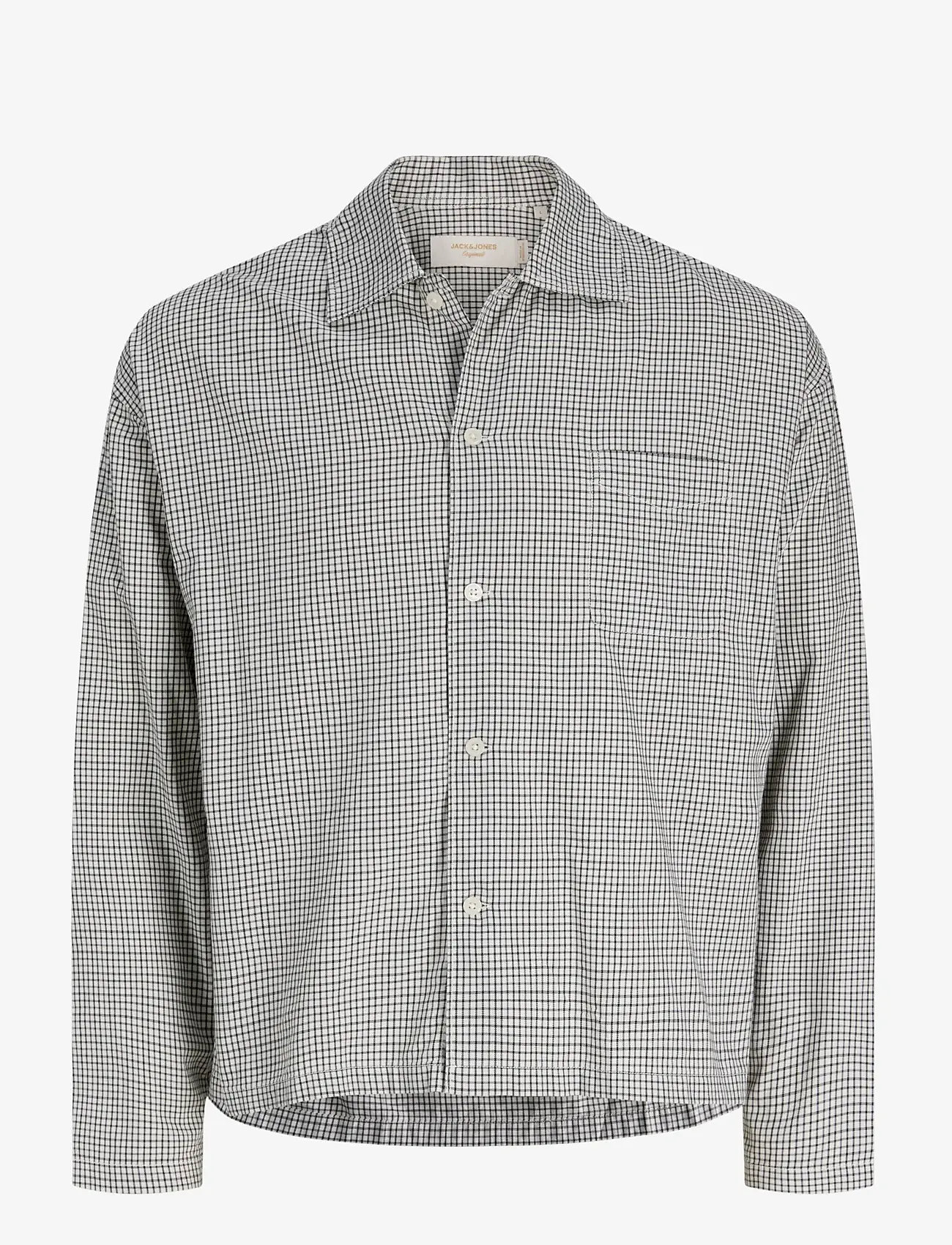 Jack & Jones - JORAUSTIN CLEAN CHECK SHIRT LS SN - ternede skjorter - odyssey gray - 1