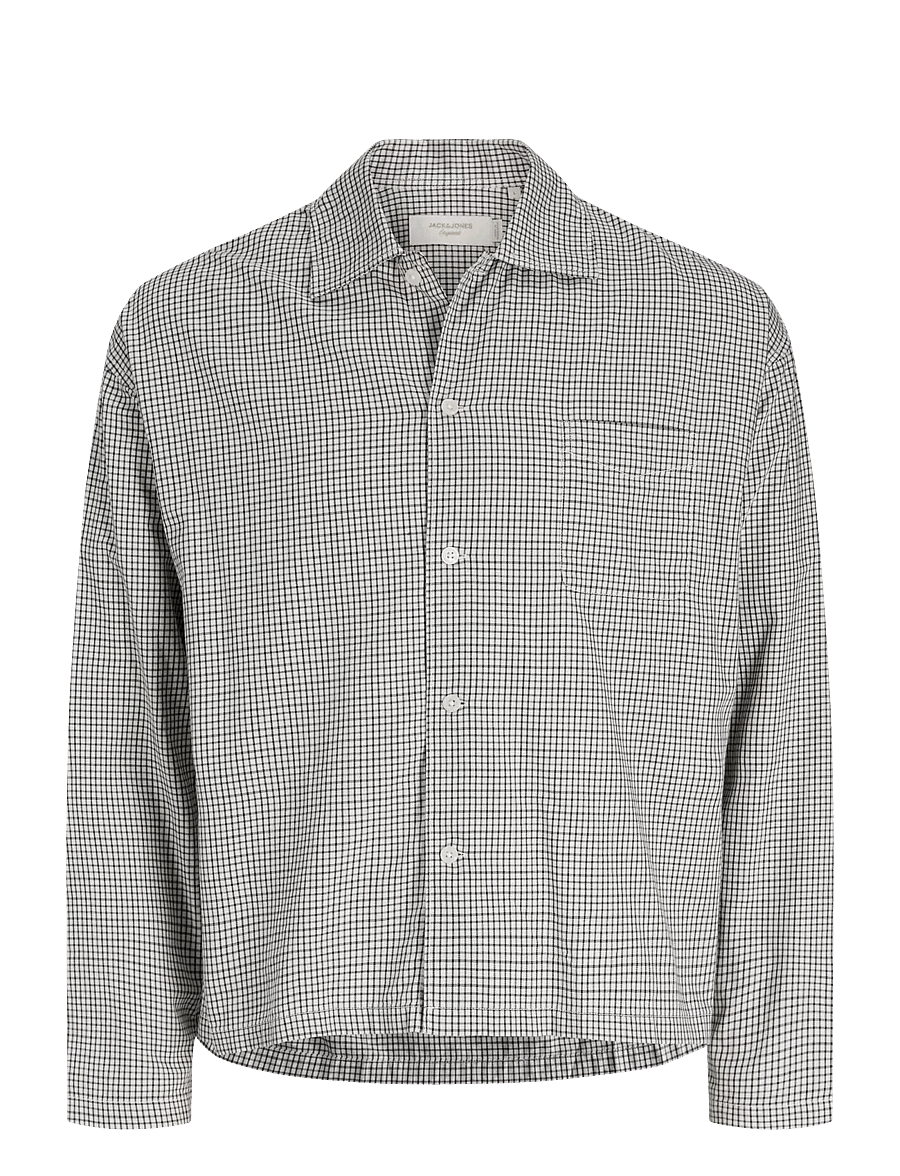 Jack & Jones - JORAUSTIN CLEAN CHECK SHIRT LS SN - ternede skjorter - odyssey gray - 1