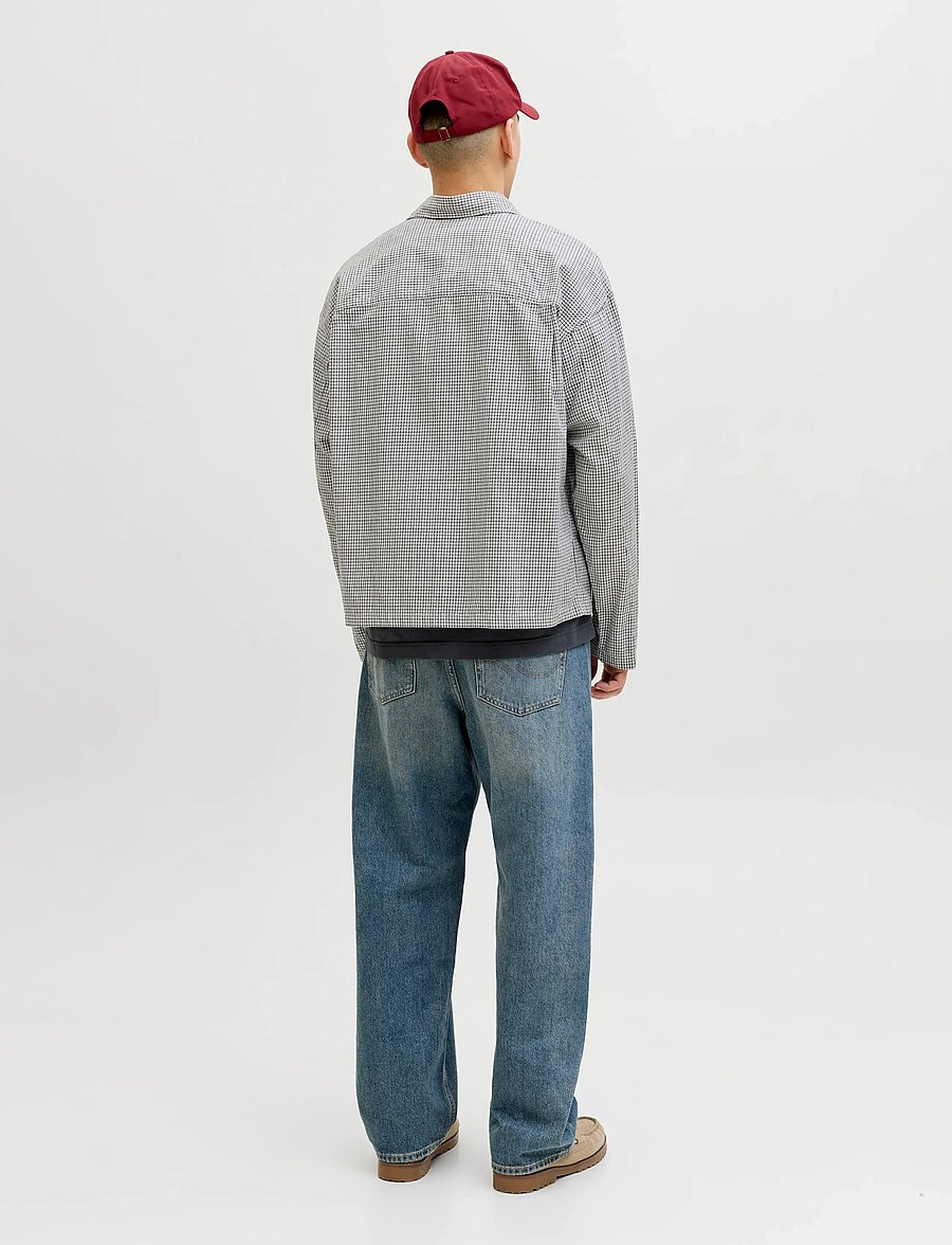 Jack & Jones - JORAUSTIN CLEAN CHECK SHIRT LS SN - ternede skjorter - odyssey gray - 2