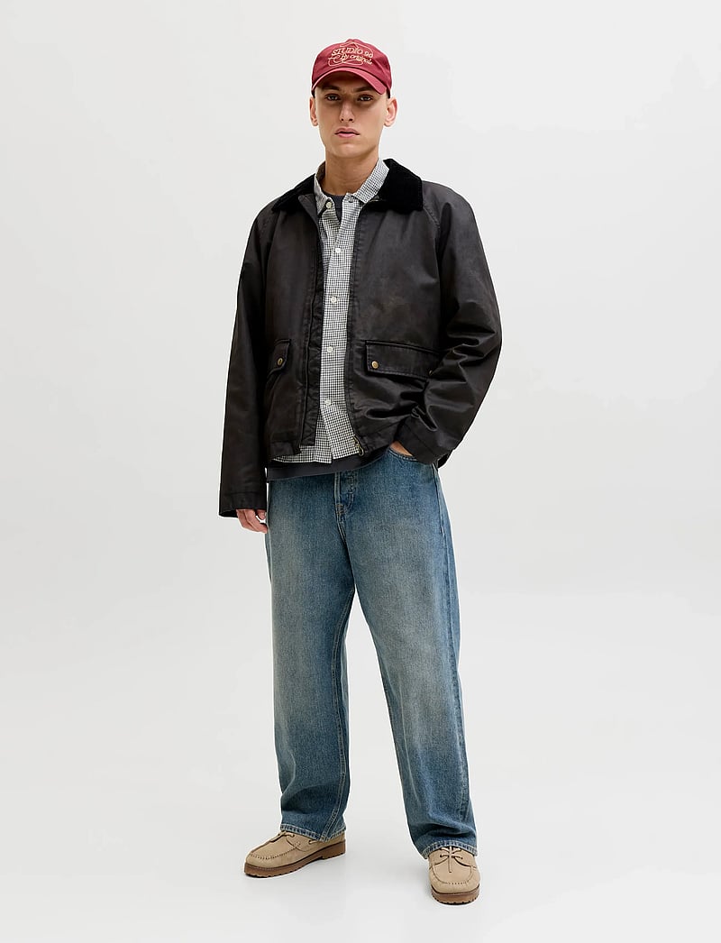 Jack & Jones - JORAUSTIN CLEAN CHECK SHIRT LS SN - ternede skjorter - odyssey gray - 3