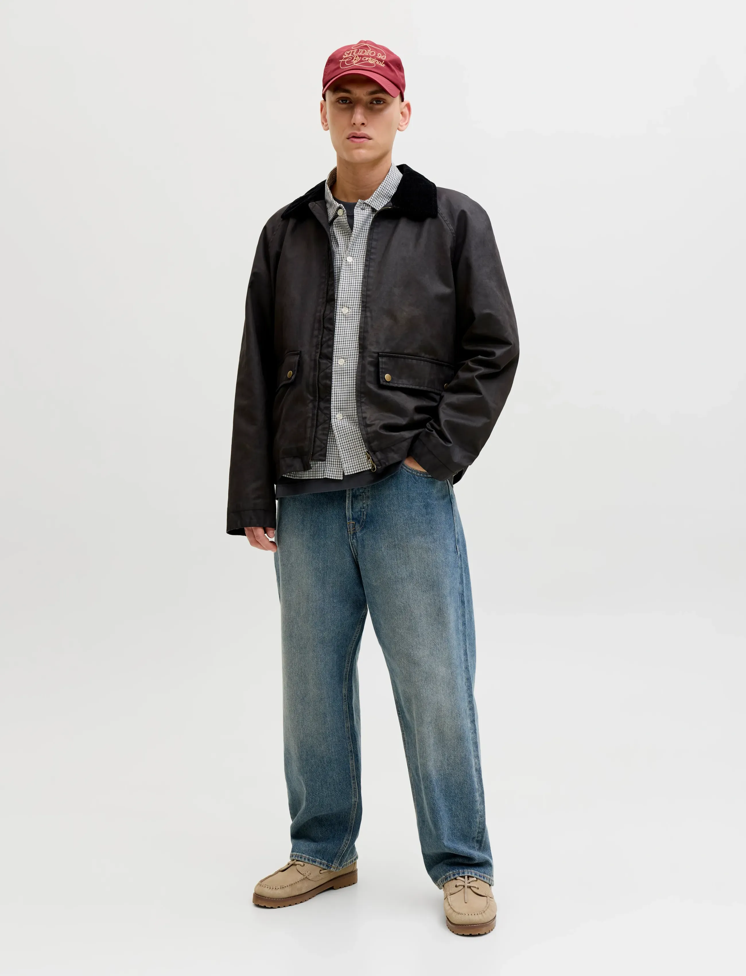 Jack & Jones - JORAUSTIN CLEAN CHECK SHIRT LS SN - ternede skjorter - odyssey gray - 3