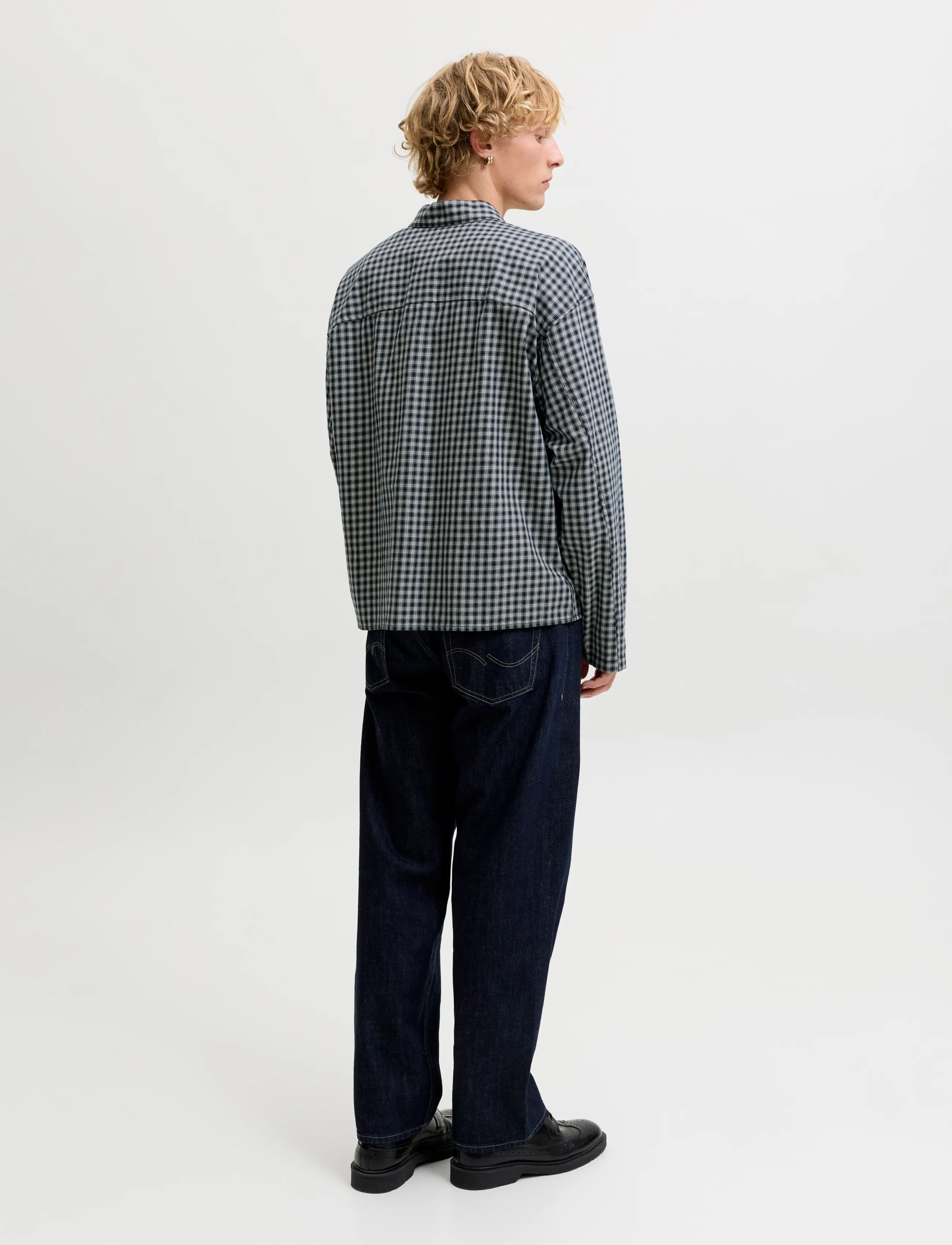 Jack & Jones - JORAUSTIN CLEAN CHECK SHIRT LS SN - ternede skjorter - sky captain - 3