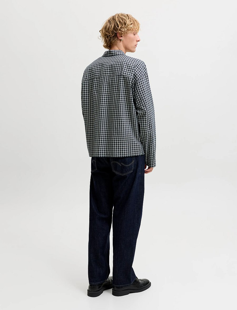 Jack & Jones - JORAUSTIN CLEAN CHECK SHIRT LS SN - ternede skjorter - sky captain - 3