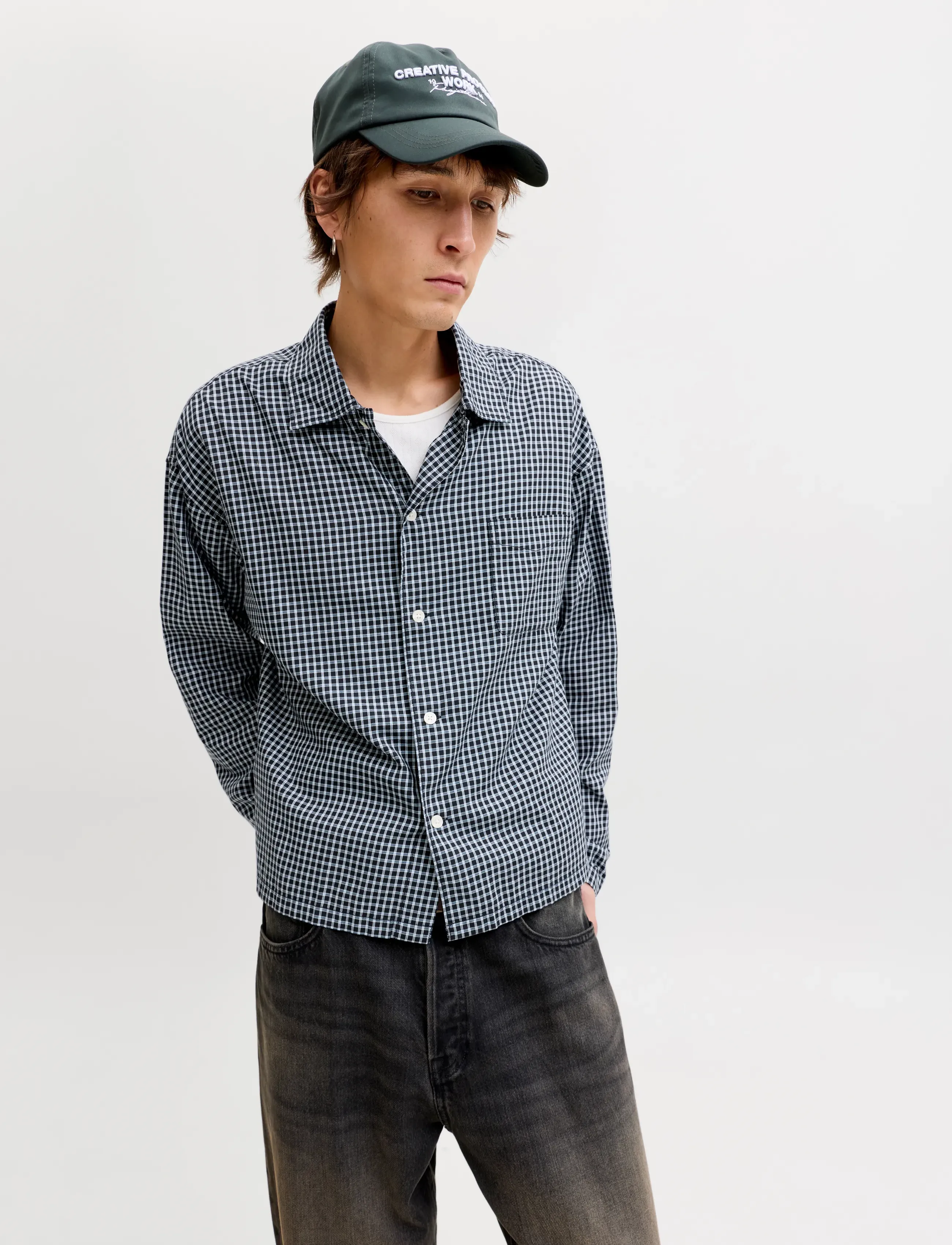 Jack & Jones - JORAUSTIN CLEAN CHECK SHIRT LS SN - ruudulised särgid - sky captain - 4
