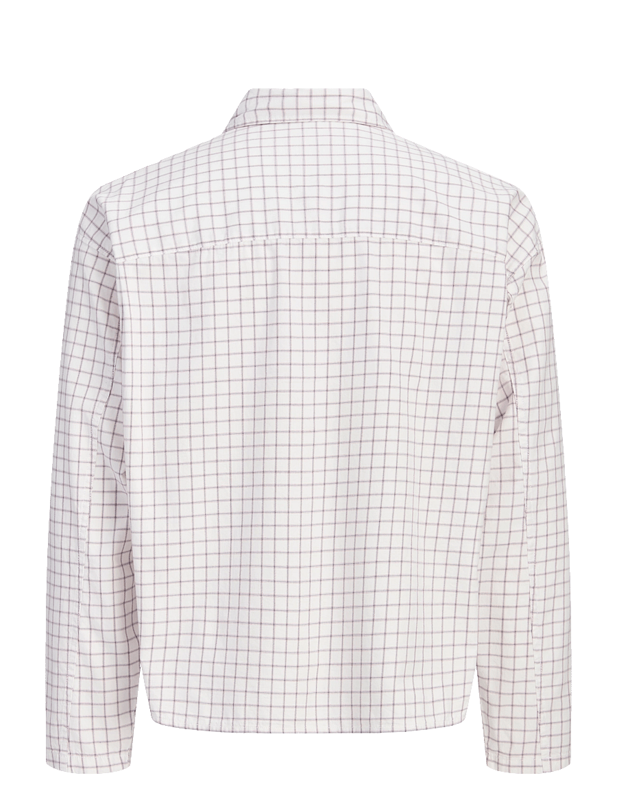 Jack & Jones - JORAUSTIN CLEAN CHECK SHIRT LS SN - ternede skjorter - snow white - 2