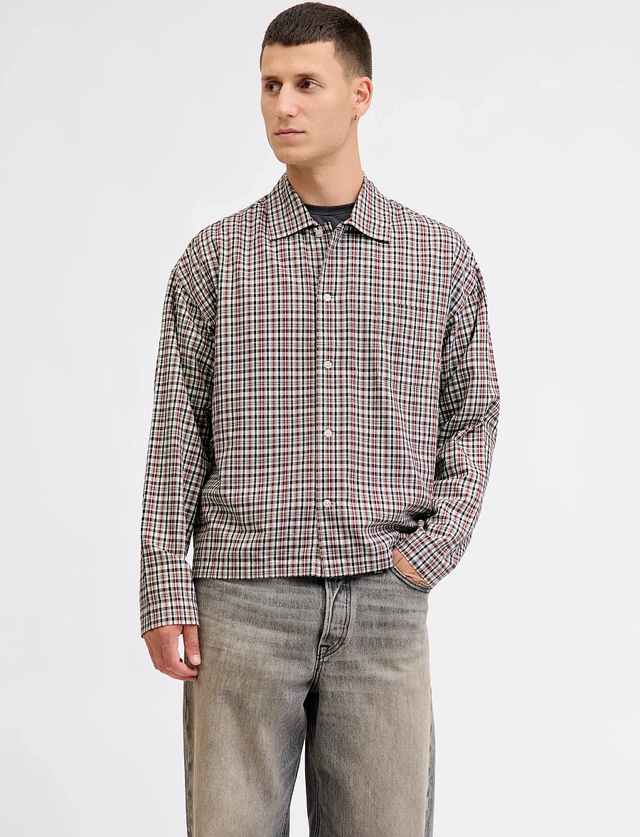 Jack & Jones - JORAUSTIN CLEAN CHECK SHIRT LS SN - chemises à carreaux - tibetan red - 0