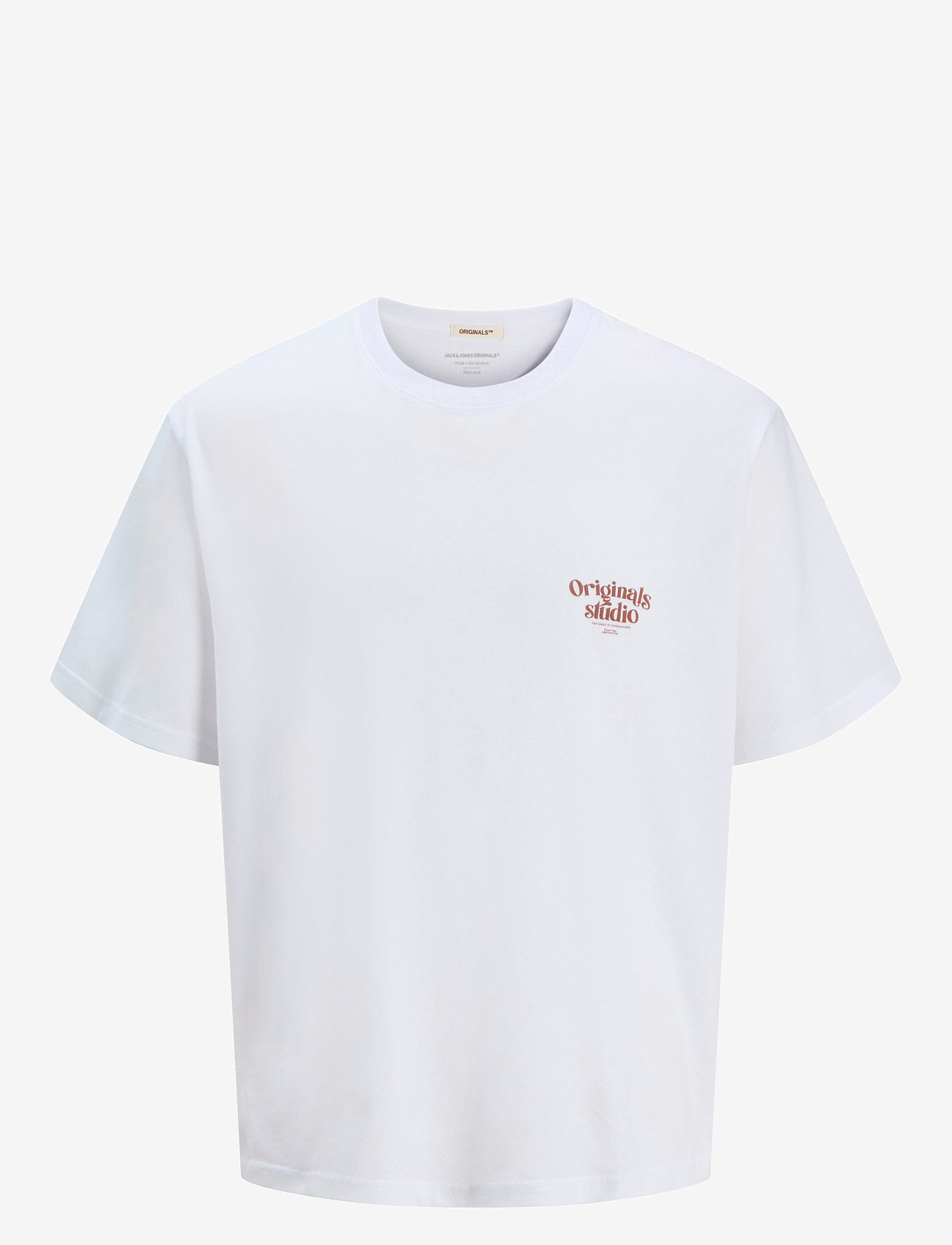 Jack & Jones - JORACAPULCO TYPE TEE SS CREW NECK - herbstliche kleidung - bright white - 0