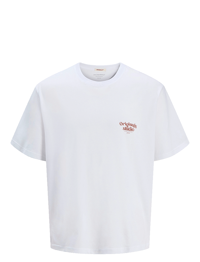 Jack & Jones - JORACAPULCO TYPE TEE SS CREW NECK - kurzärmelig - bright white - 1