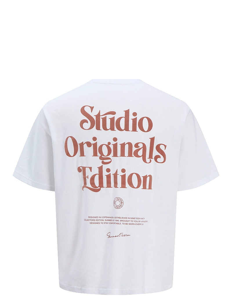 Jack & Jones - JORACAPULCO TYPE TEE SS CREW NECK - kurzärmelig - bright white - 2