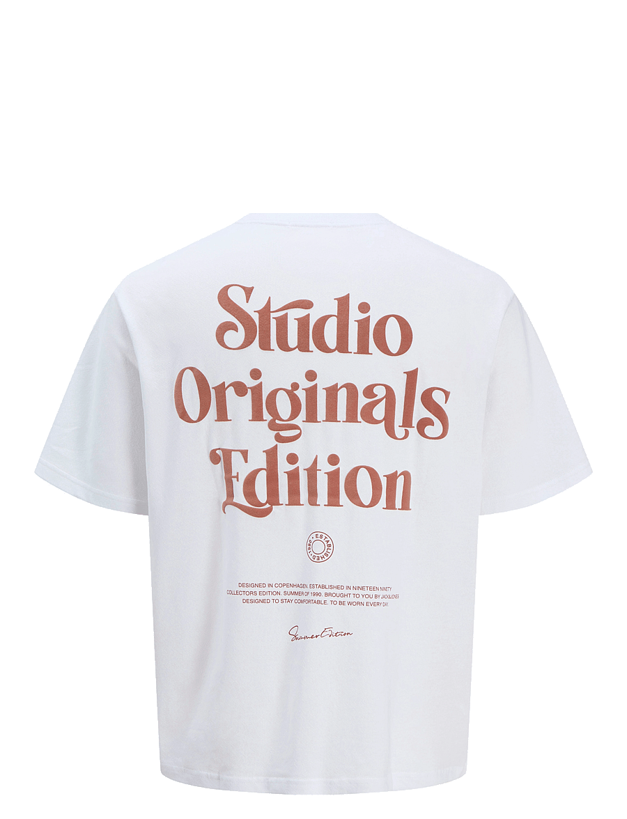 Jack & Jones - JORACAPULCO TYPE TEE SS CREW NECK - bright white - 2