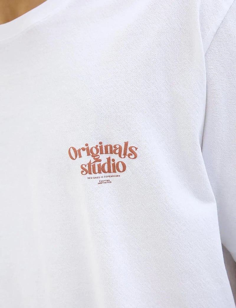 Jack & Jones - JORACAPULCO TYPE TEE SS CREW NECK - kurzärmelig - bright white - 4