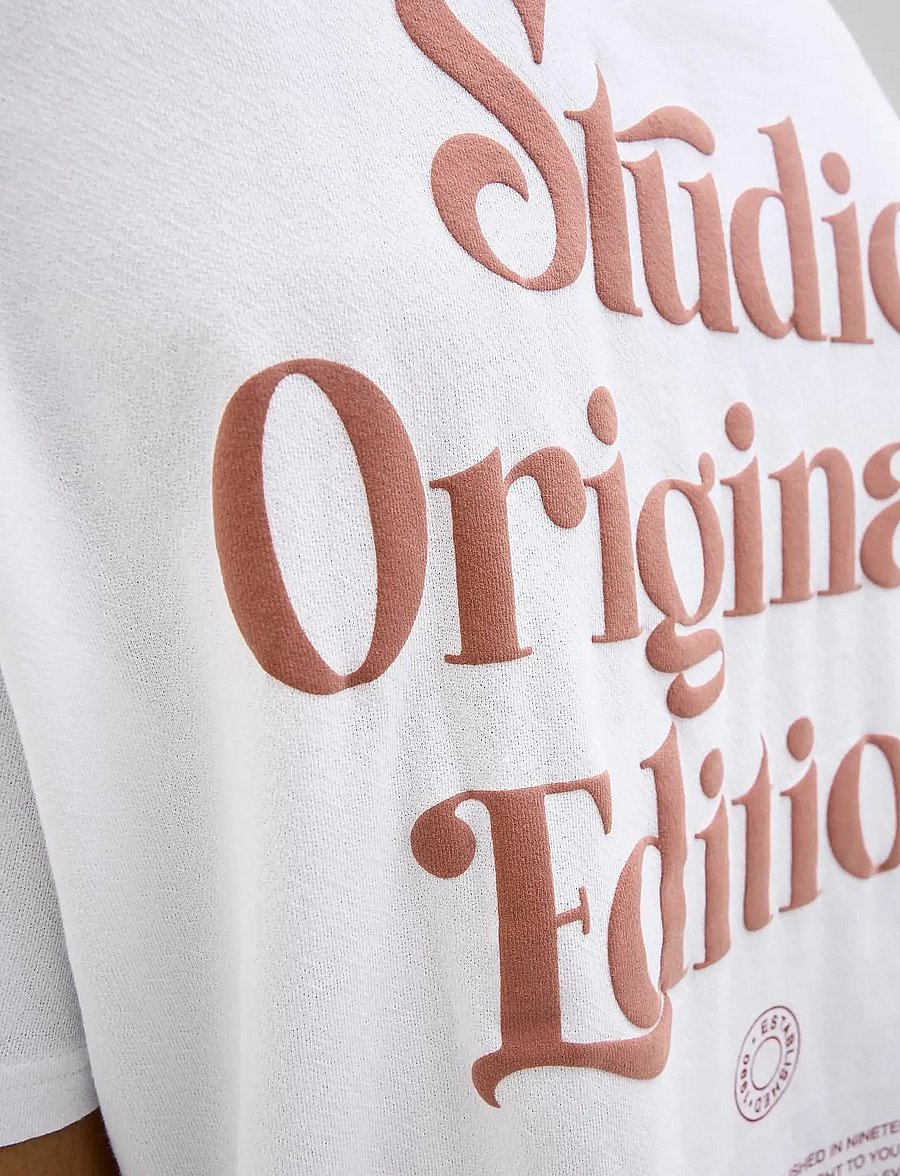 Jack & Jones - JORACAPULCO TYPE TEE SS CREW NECK - bright white - 5