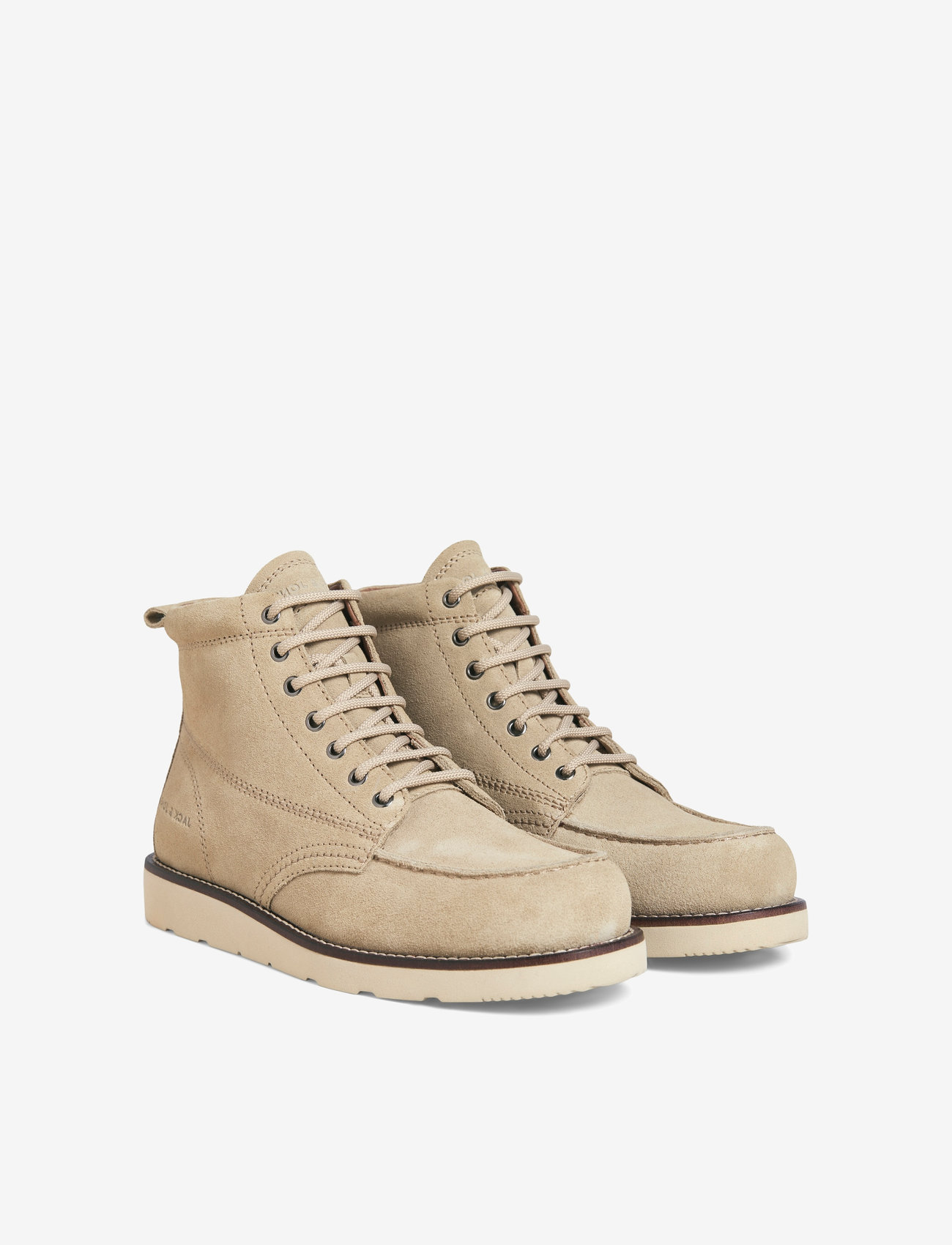 Jack & Jones - JFWTORONTO SUEDE BOOT STYD LN - white pepper - 1