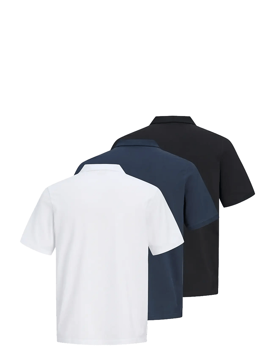 Jack & Jones - JJEBASIC POLO SS 3PK MP NOOS - kortærmede poloer - navy blazer - 2