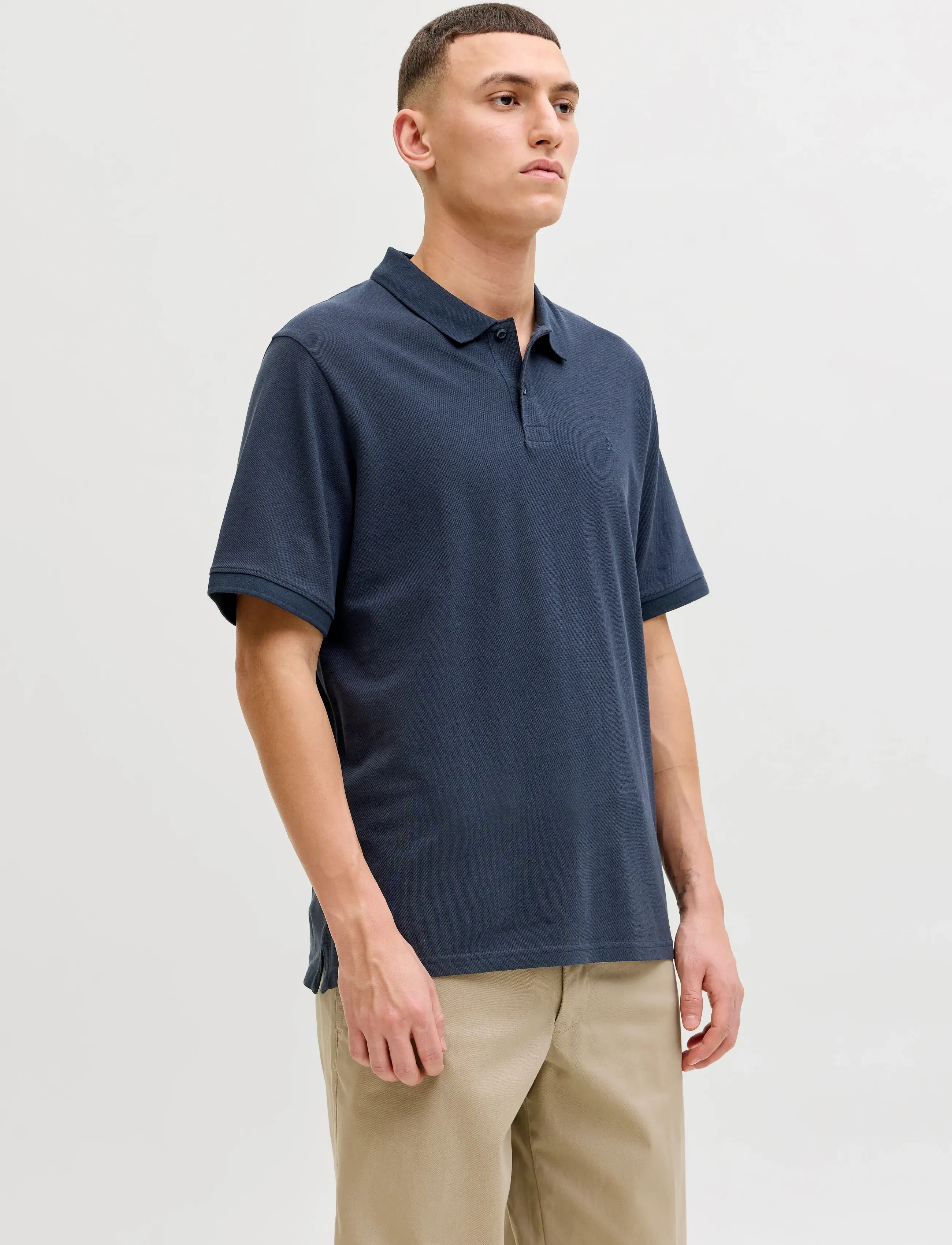 Jack & Jones JJEBASIC POLO SS 3PK MP NOOS - Looks for less - NAVY BLAZER / white