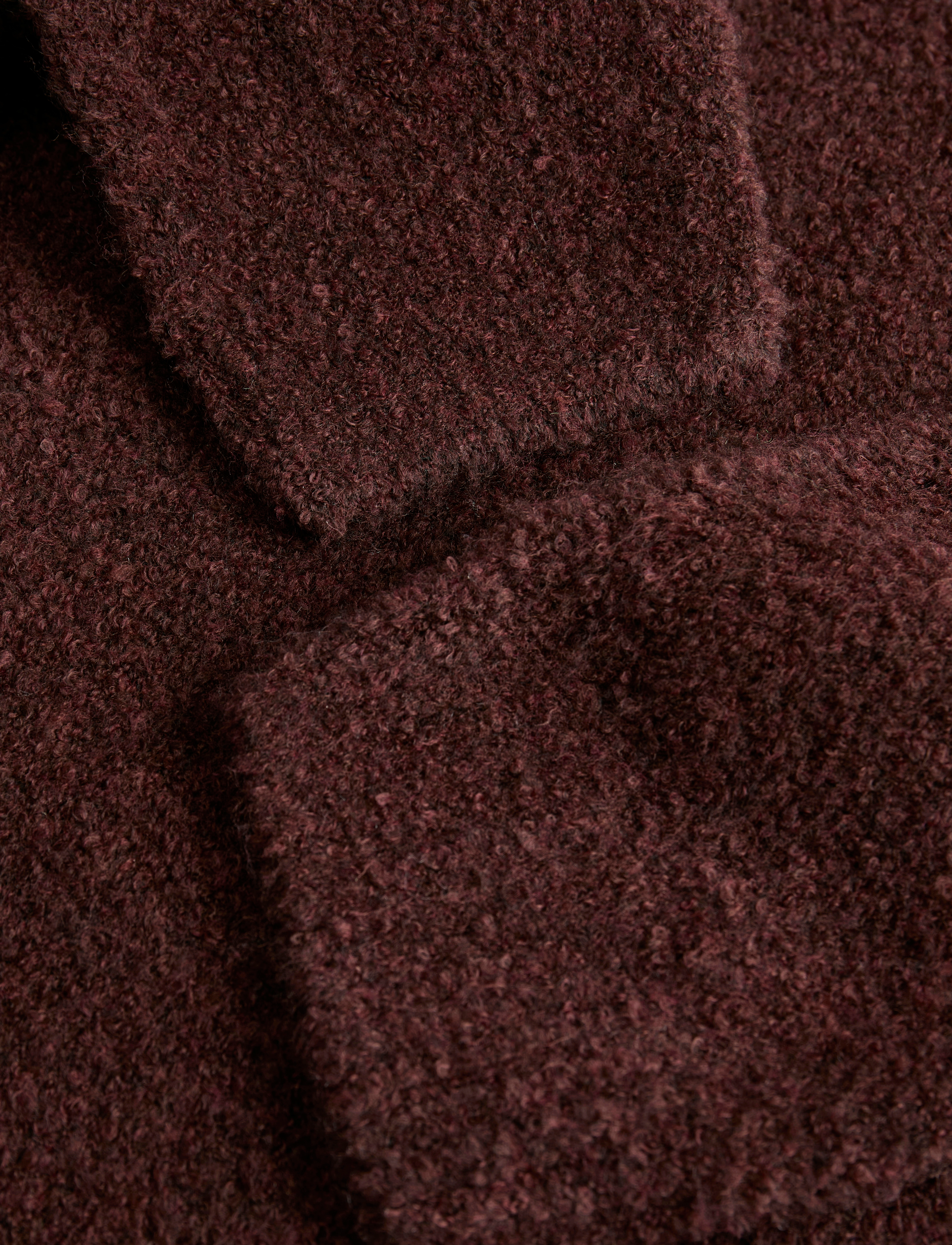 Jack & Jones - JPRWINTER KNIT BOUCLE POLO STYD AW24 - poloer i strik med lange ærmer - bitter chocolate - 5