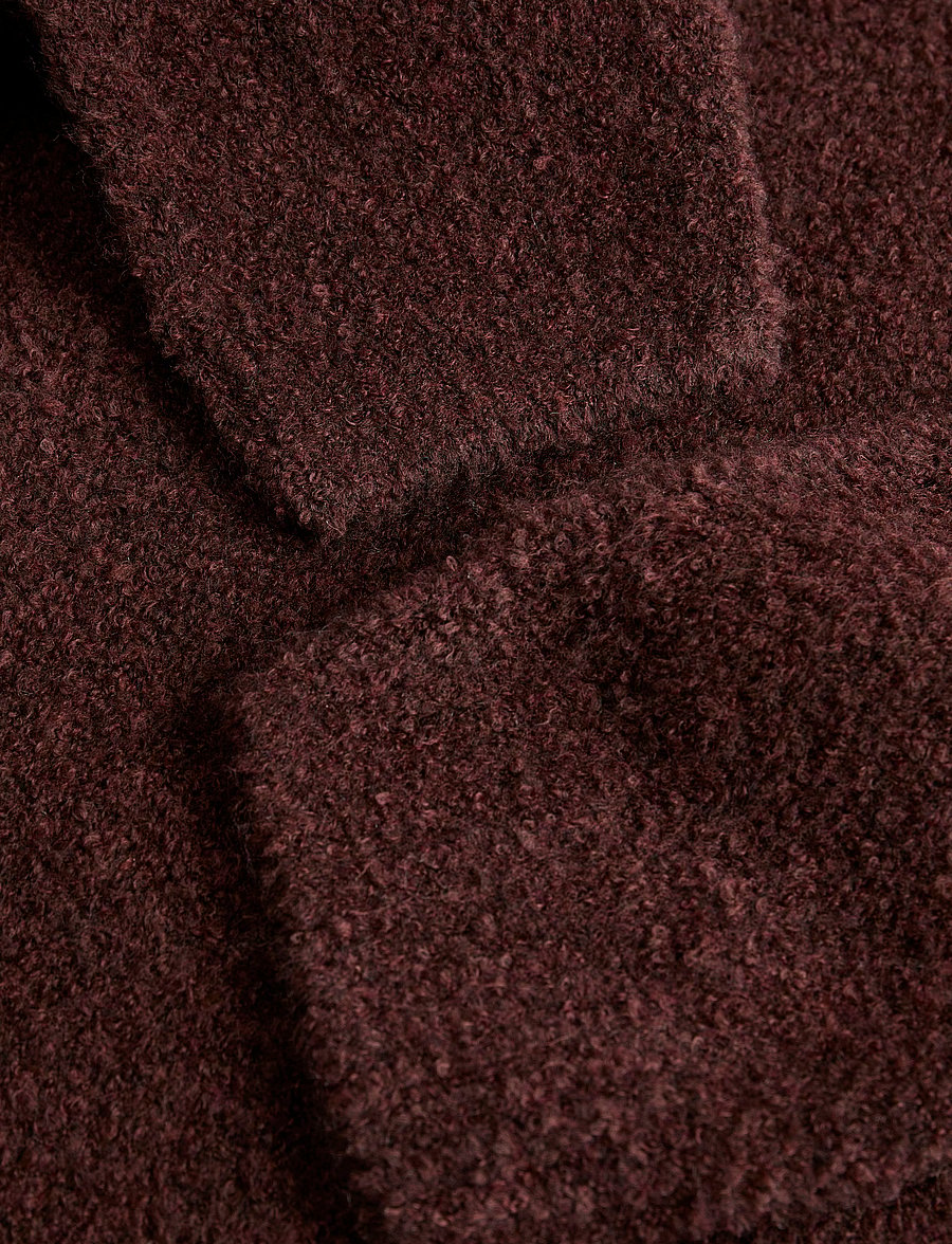 Jack & Jones - JPRWINTER KNIT BOUCLE POLO STYD AW24 - langärmelige strick-polohemden - bitter chocolate - 5