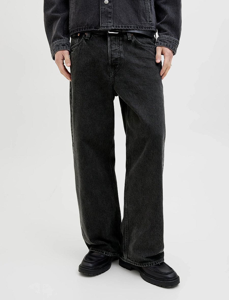 Jack & Jones - JJIDAVE JJCOOPER AM 368 NOOS - weite jeans - black denim - 0