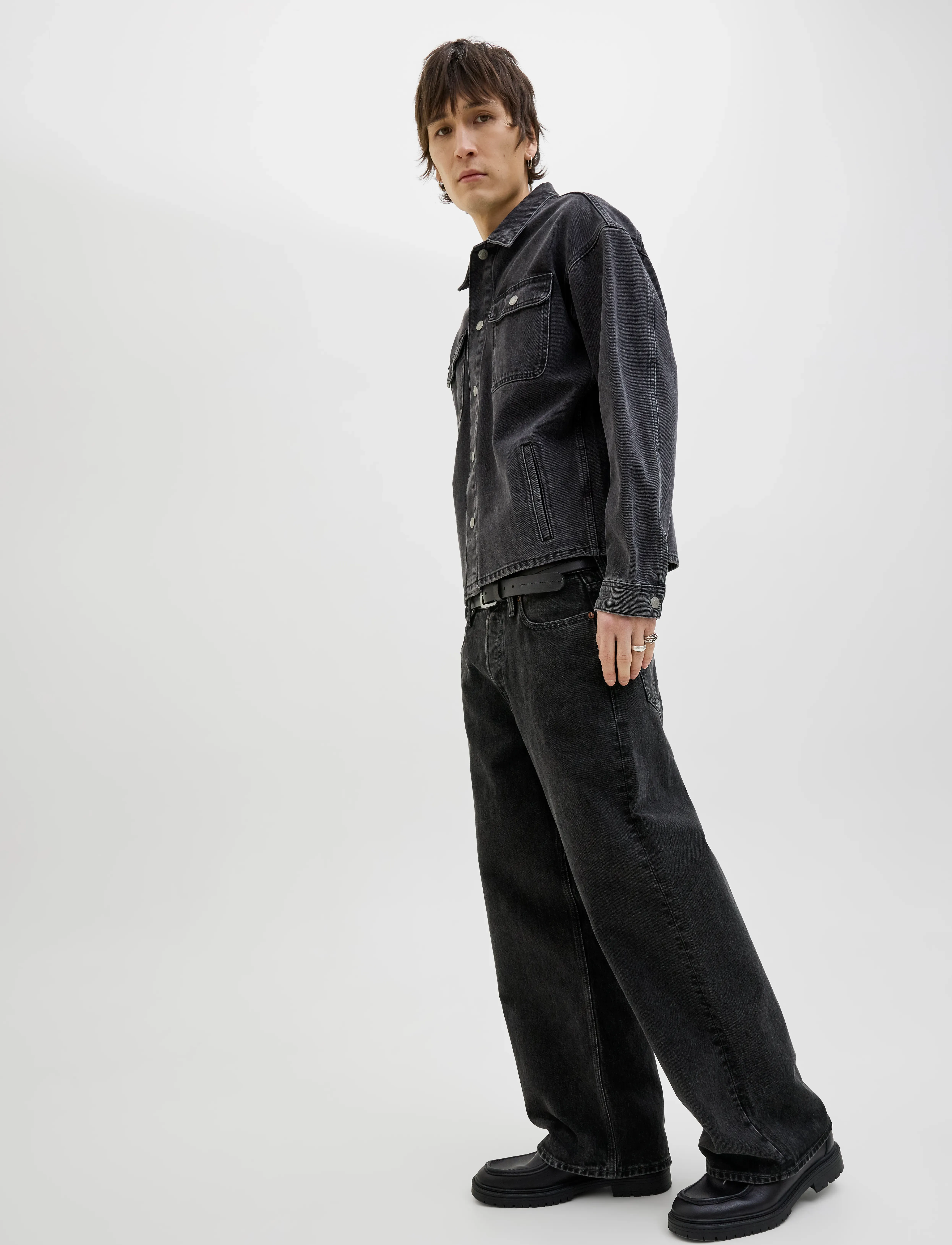 Jack & Jones JJIDAVE JJCOOPER AM 368 NOOS - Streetstyle - BLACK DENIM / black
