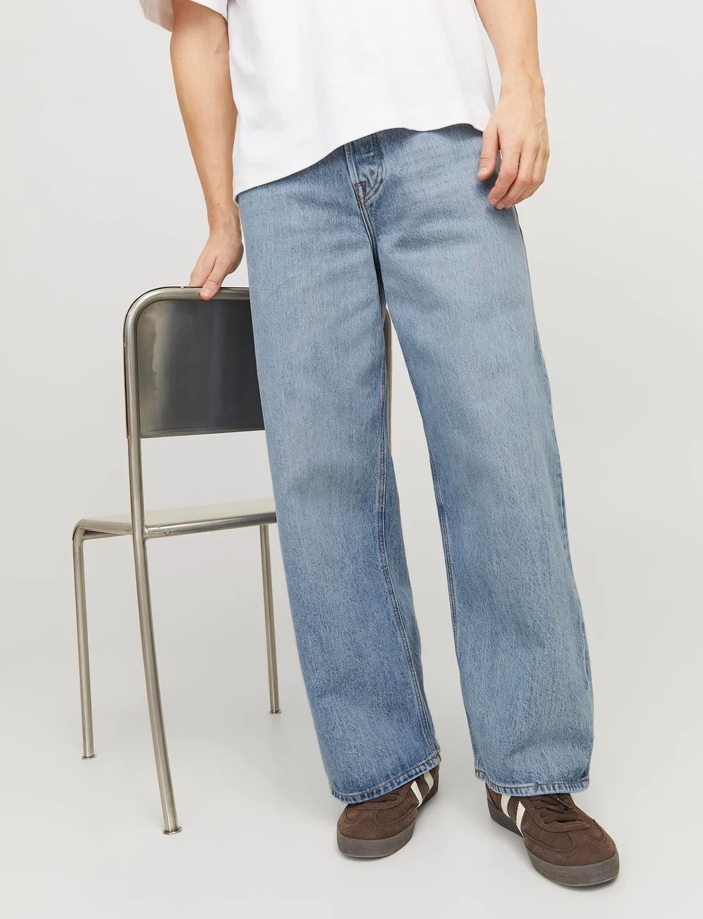 Jack & Jones - JJIDAVE JJCOOPER AM 068 - loose jeans - blue denim - 3