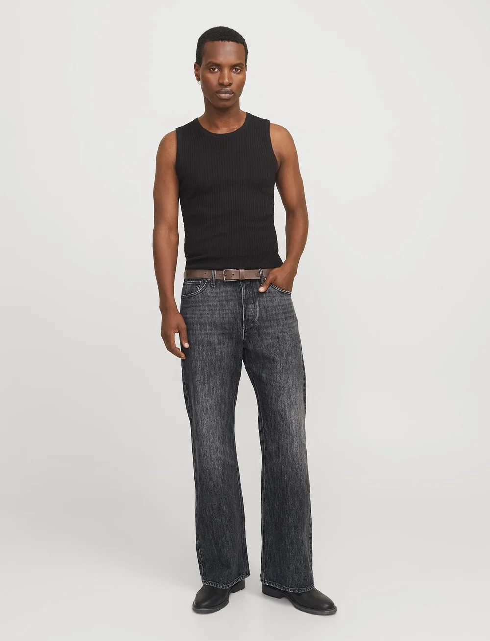 Jack & Jones - JJITOBY JJCOOPER AM 968 LN - kollektionen - black denim - 0