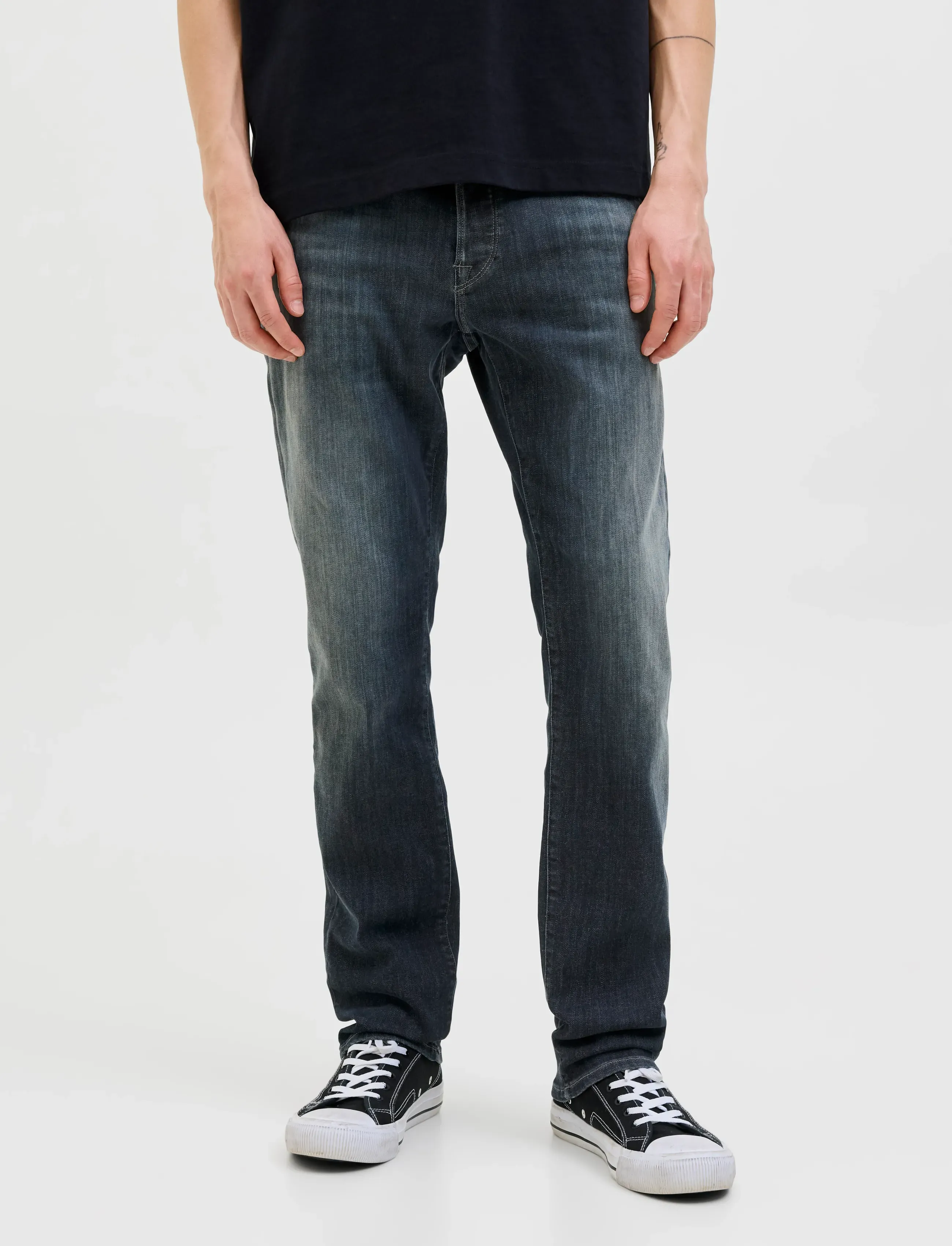 Jack & Jones - JJIGLENN JJFOX AM 497 SPS NOOS - slim fit jeans - blue denim - 0