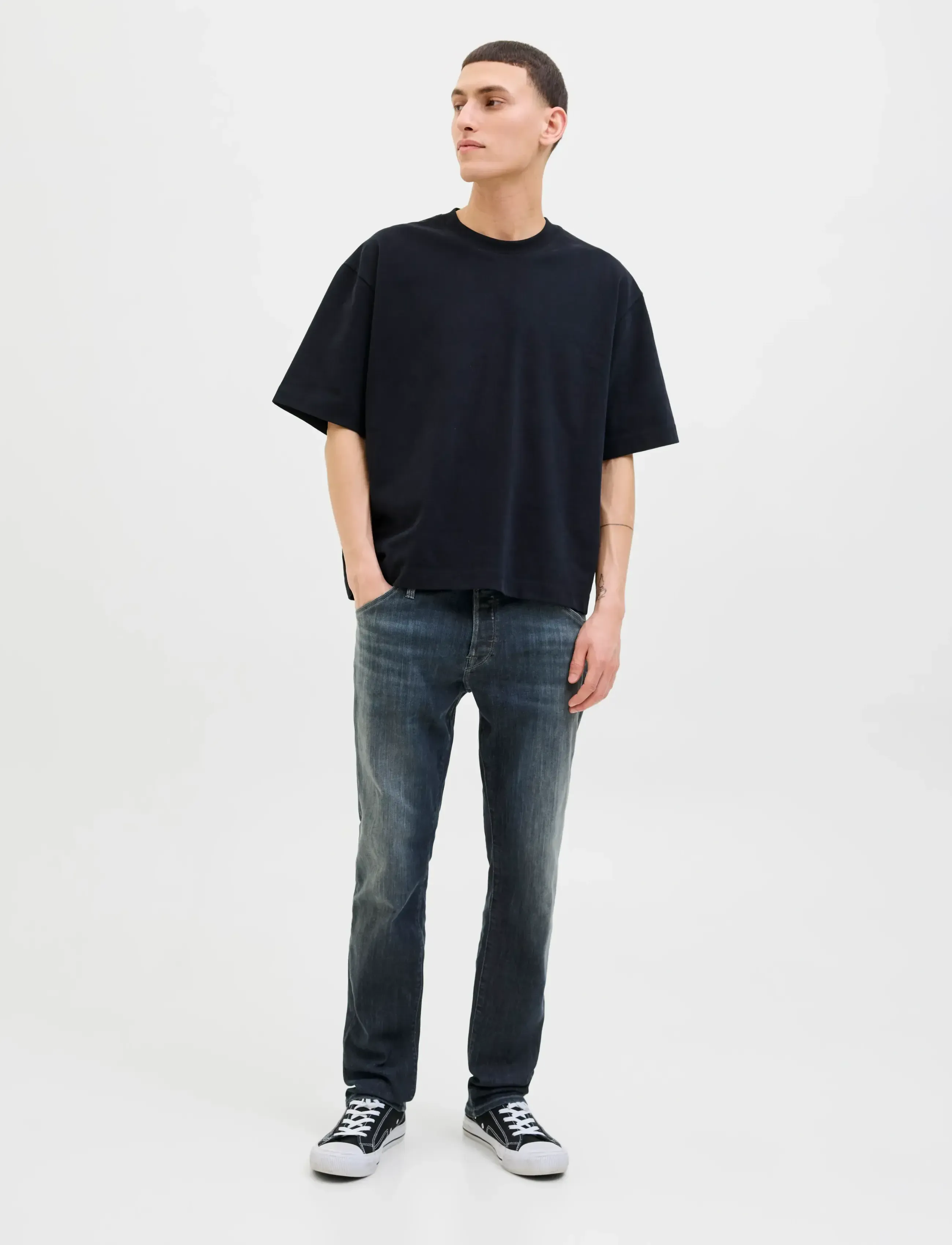Jack & Jones - JJIGLENN JJFOX AM 497 SPS NOOS - slim fit jeans - blue denim - 4
