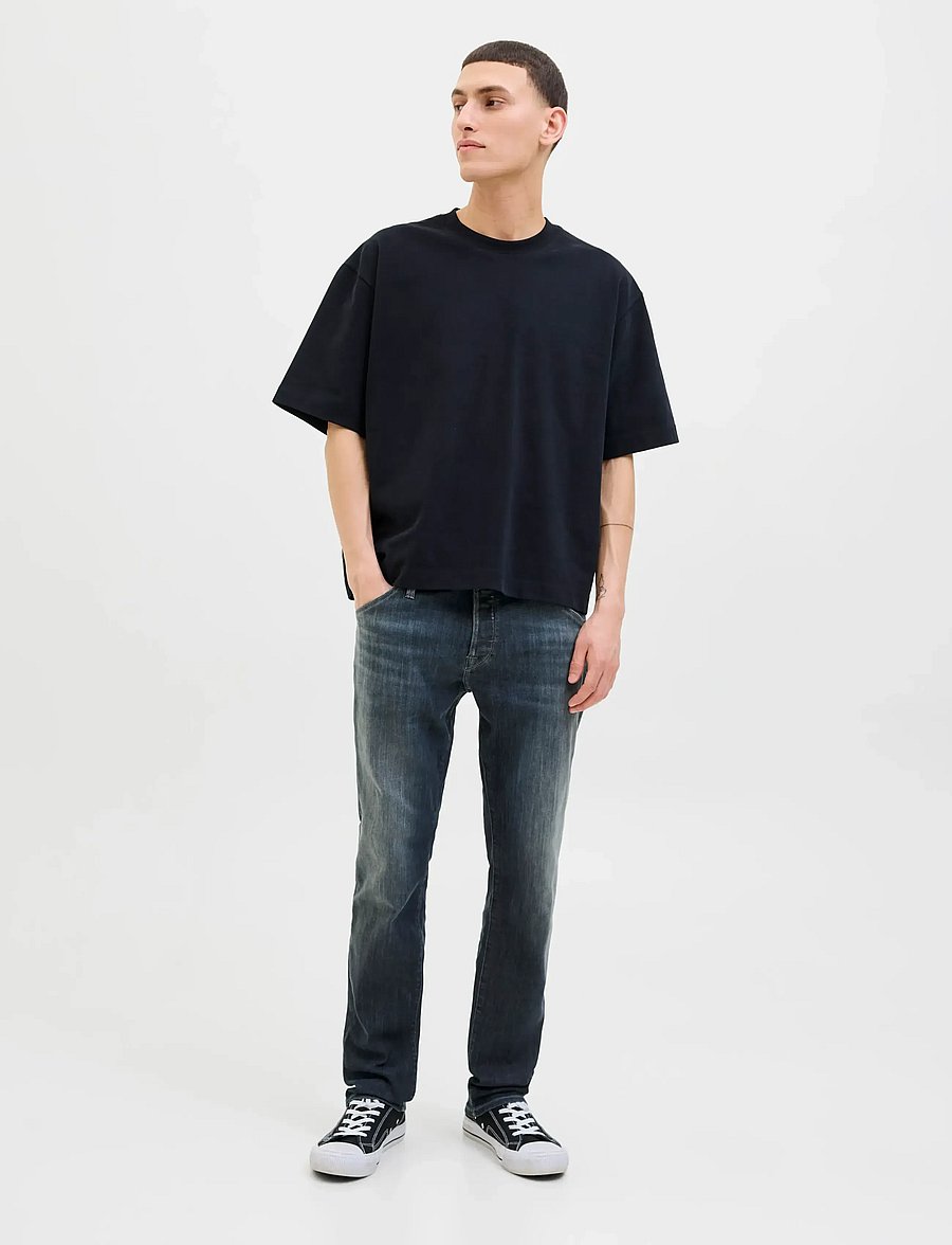 Jack & Jones - JJIGLENN JJFOX AM 497 SPS NOOS - slim fit jeans - blue denim - 4