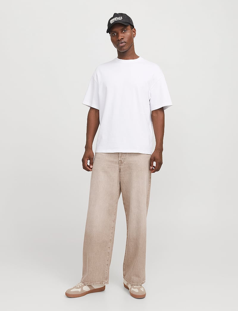 Jack & Jones - JJIDAVE JJCOOPER JOS 225 - loose jeans - light brown denim - 0