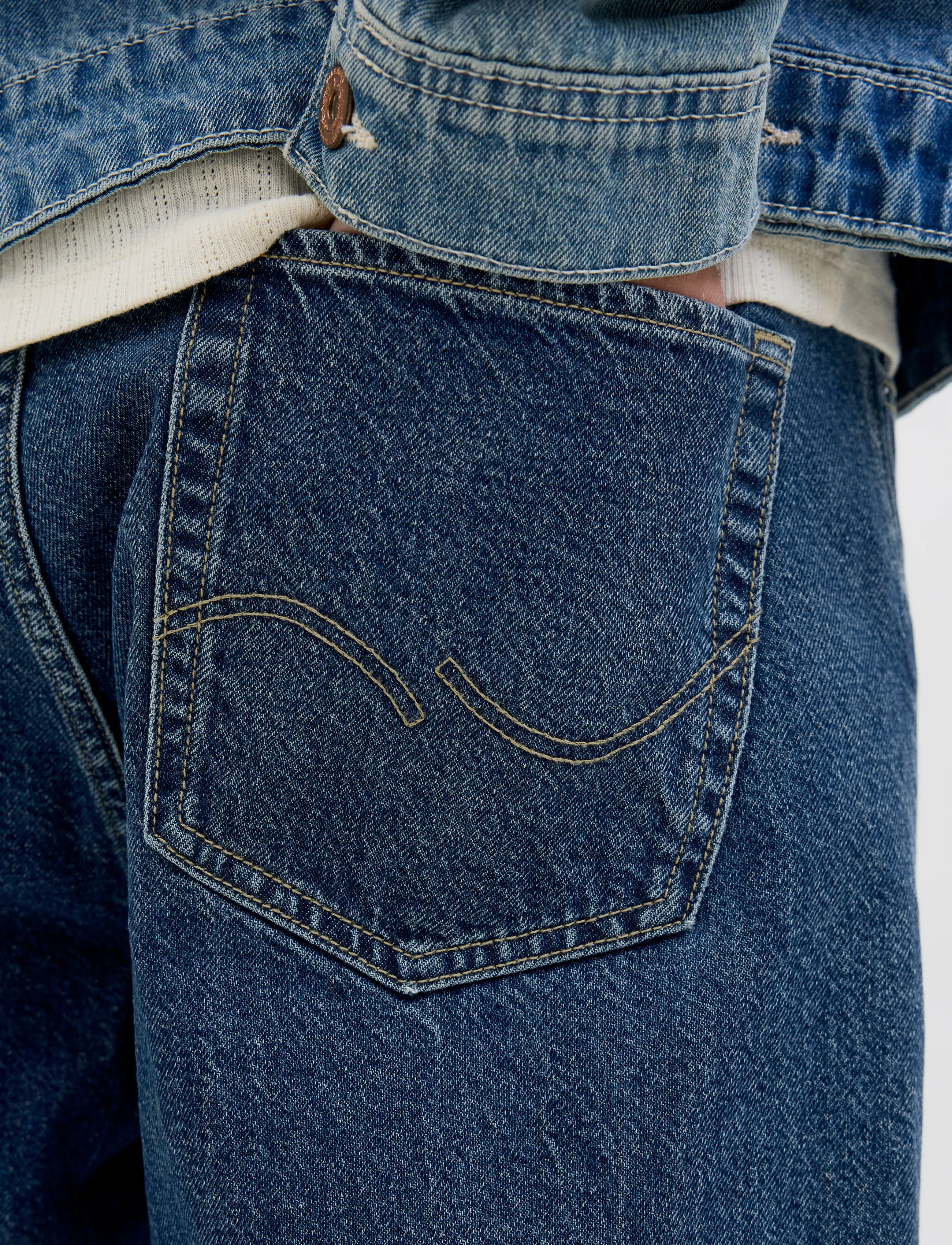 Jack & Jones JJIEDDIE JJBASIC SQ 061 NOOS - Kleidung - BLUE DENIM / blue