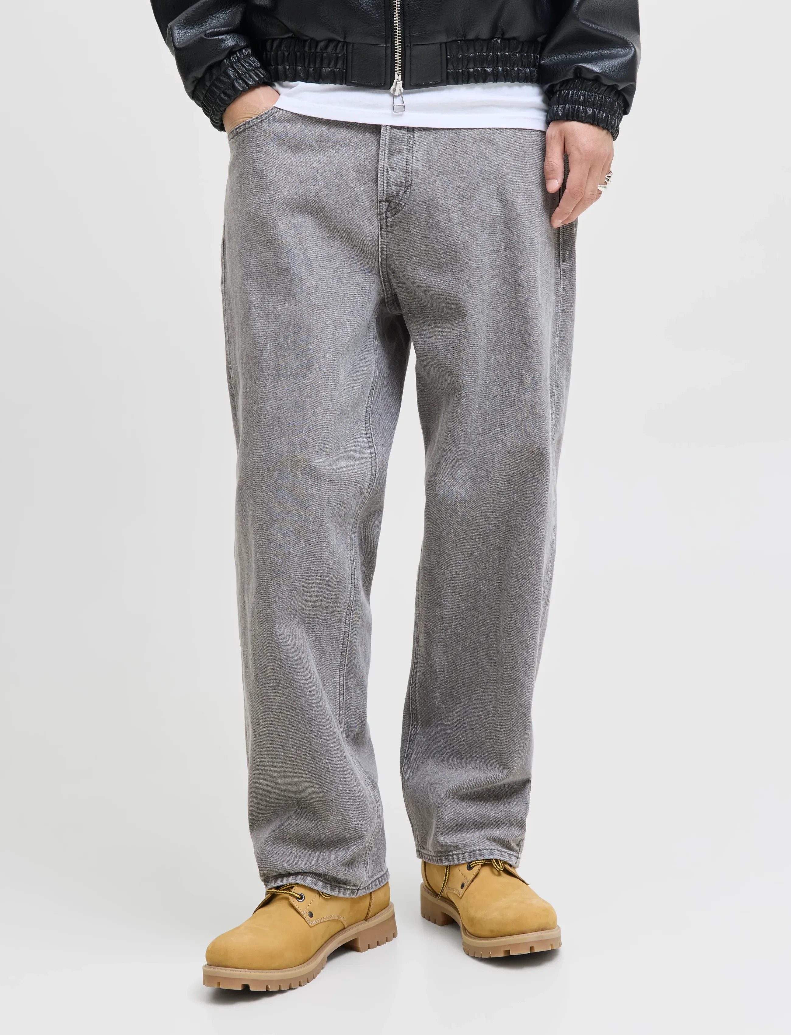 Jack & Jones JJIALEX JJORIGINAL SQ 067 NOOS - Looks for less - GREY DENIM / grey