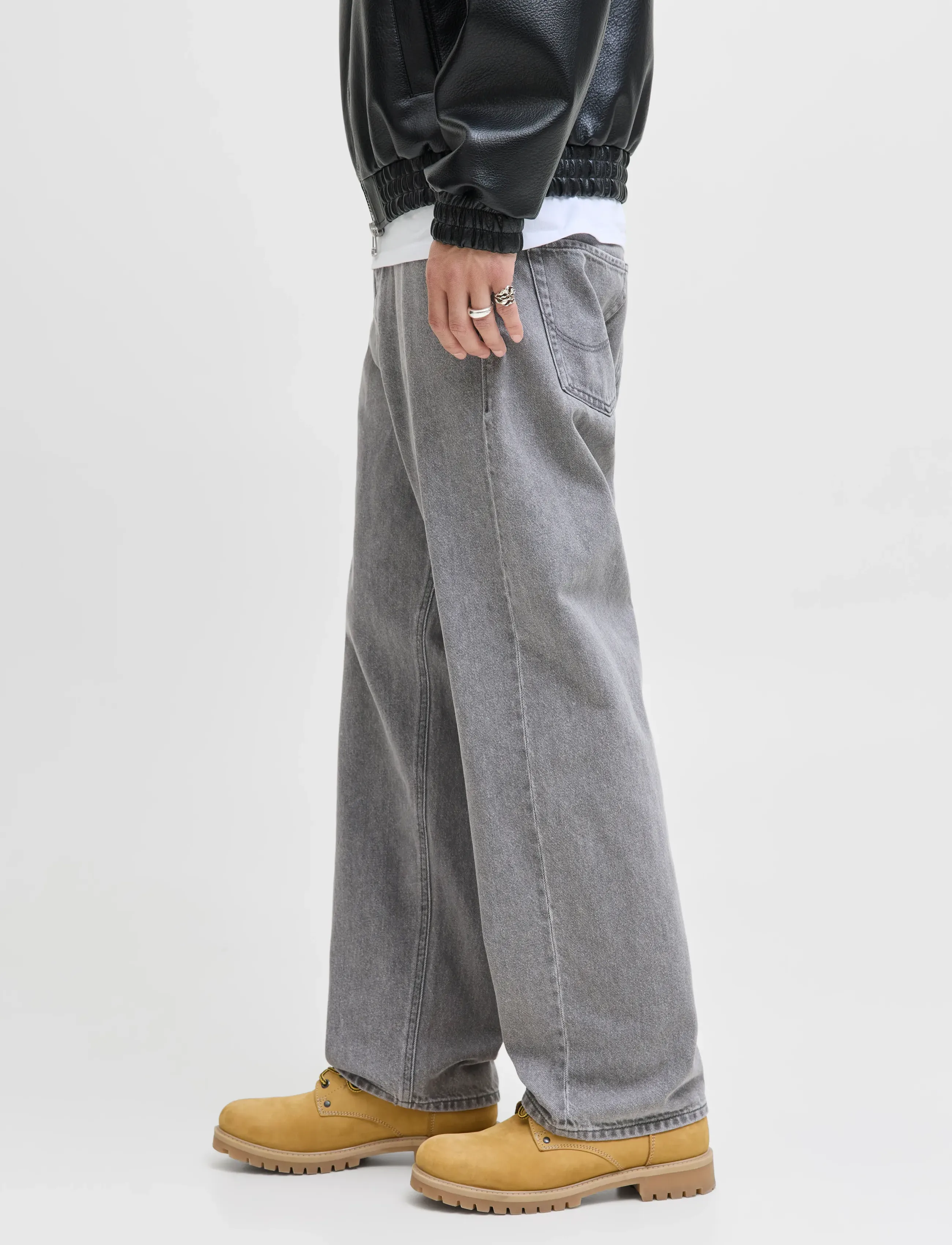 Jack & Jones - JJIALEX JJORIGINAL SQ 067 NOOS - loose jeans - grey denim - 5