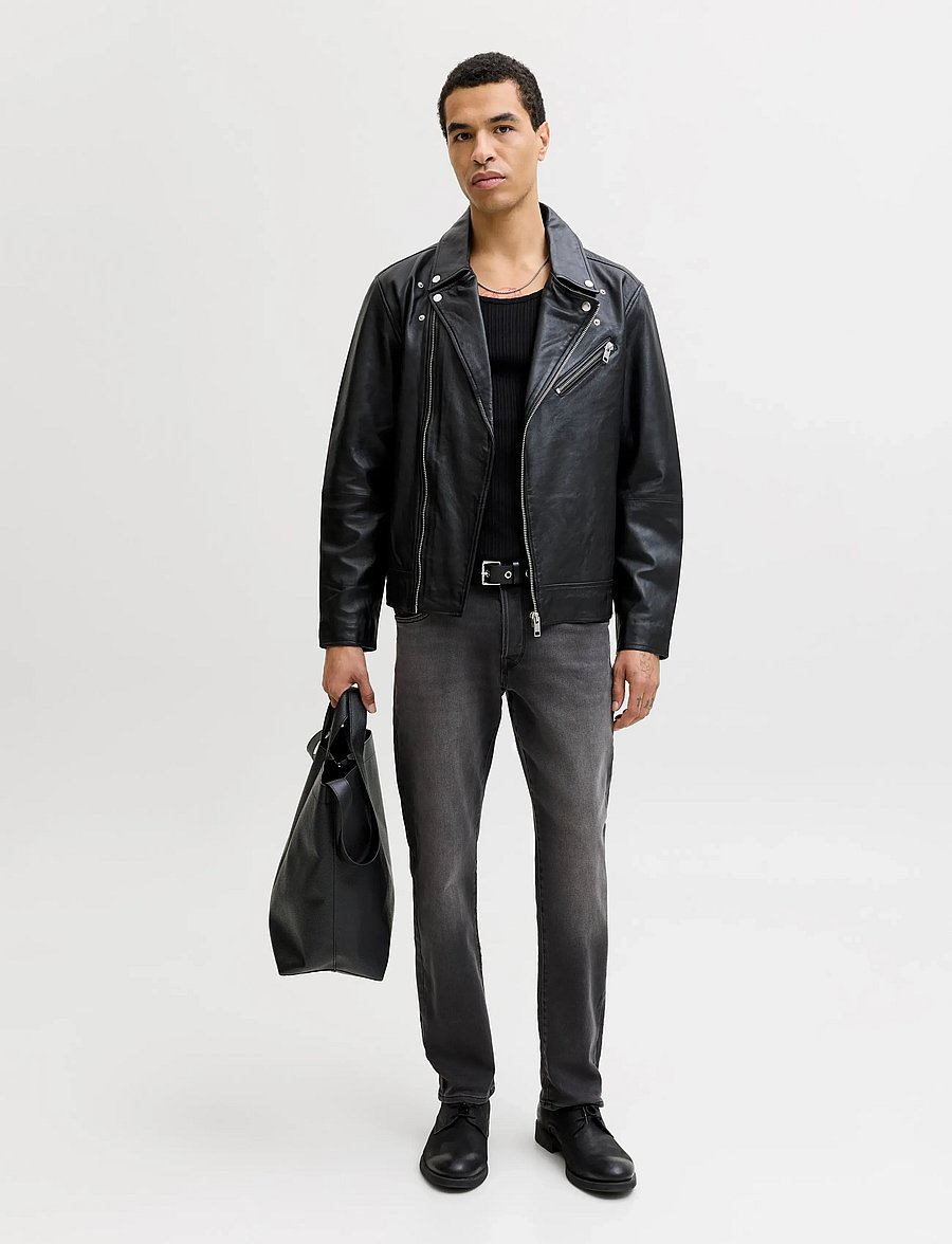 Jack & Jones - JJIMIKE JJFOX I.K SQ 426 NOOS - tapered jeans - black denim - 0