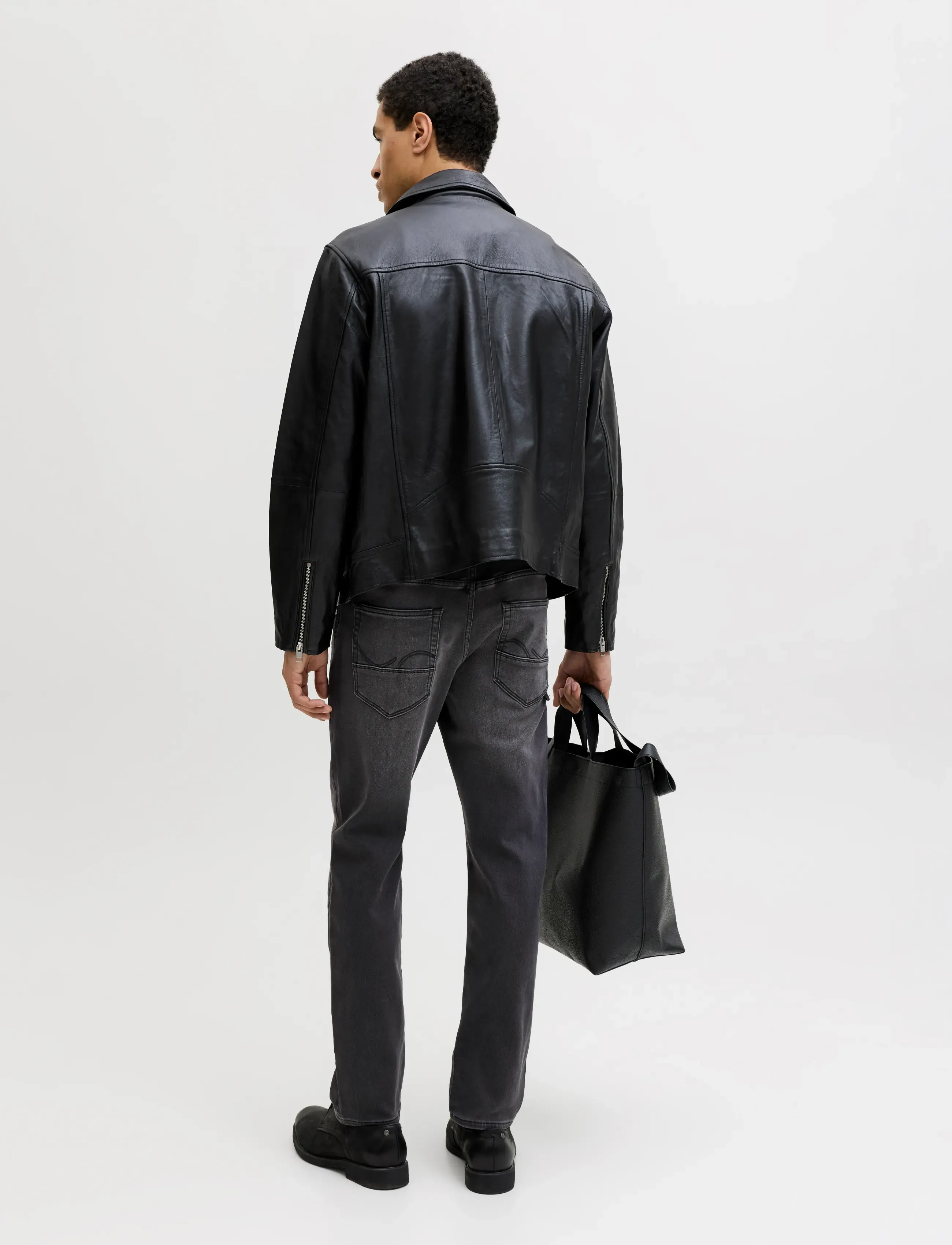 Jack & Jones - JJIMIKE JJFOX  I.K SQ 426 NOOS - tapered jeans - black denim - 3