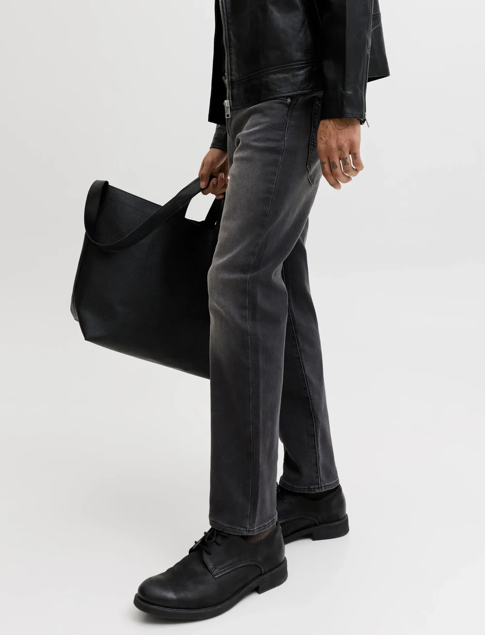 Jack & Jones - JJIMIKE FOX I.K SQ 426 NOOS - tapered jeans - black denim - 5