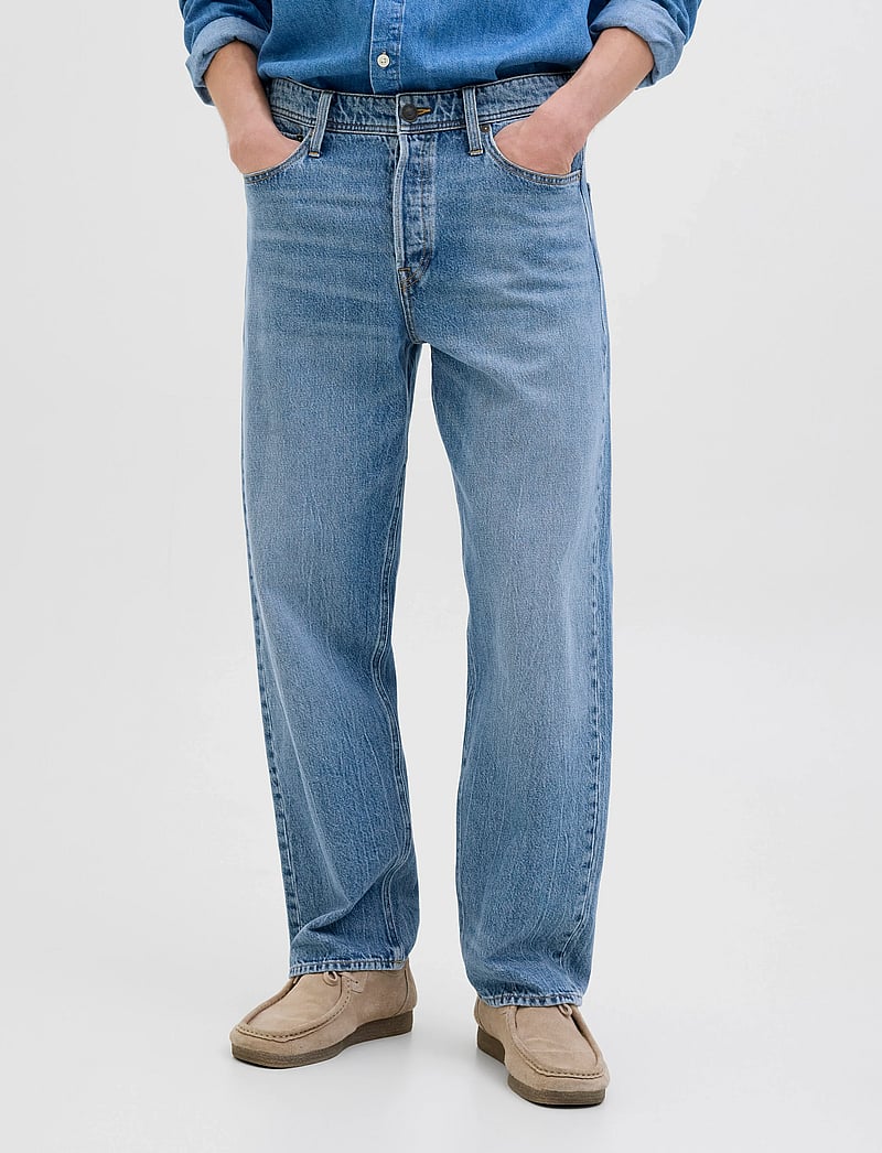 Jack & Jones - JJIEDDIE JJORIGINAL SQ 229 - loose jeans - blue denim - 0
